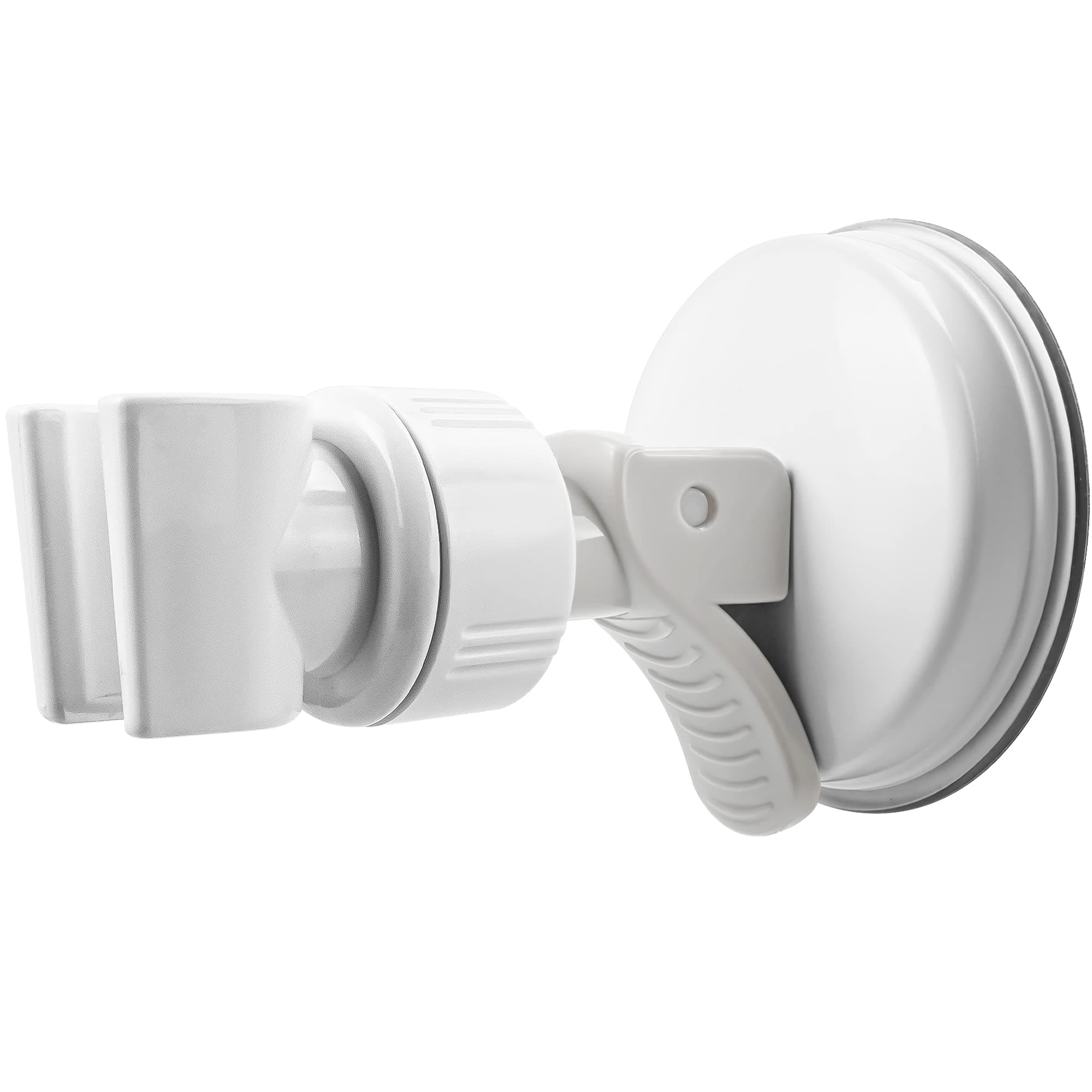 Adjustable Shower Head Holder, Bathroom Suction Cup Bracket for Handheld Shower, Removable Wall Mount (White-1)