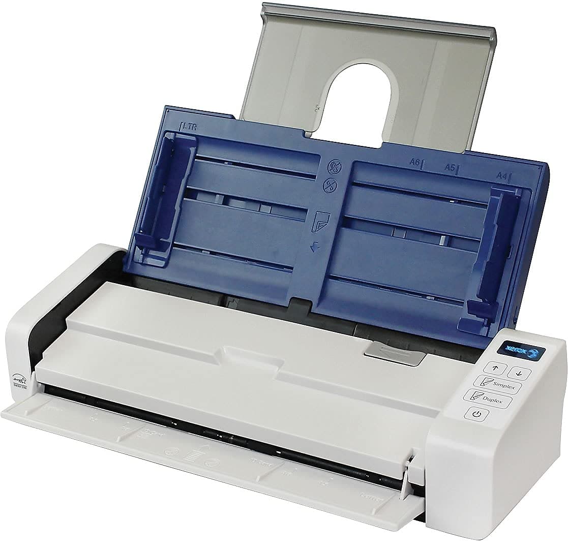 Xerox Duplex Portable Document Scanner, Xerox Duplex Portable Scanner, Blue & White