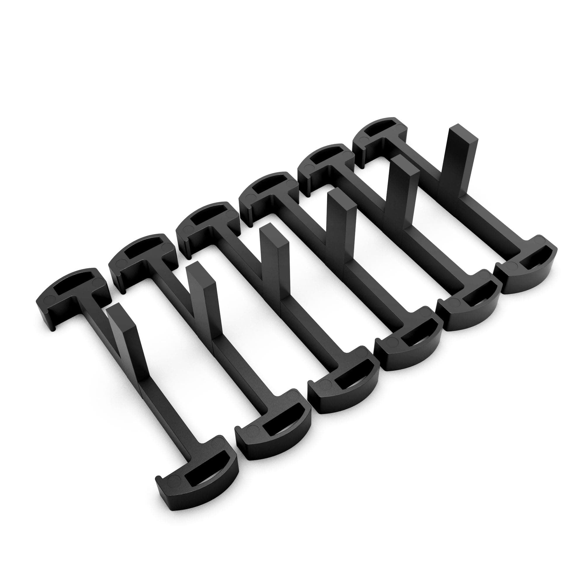 Plastic Clip for Linear Drain, Tile Tray Supporter, Black Plastic Drain Clips for HTOH Tile-Insert Shower Drain,6 PCS