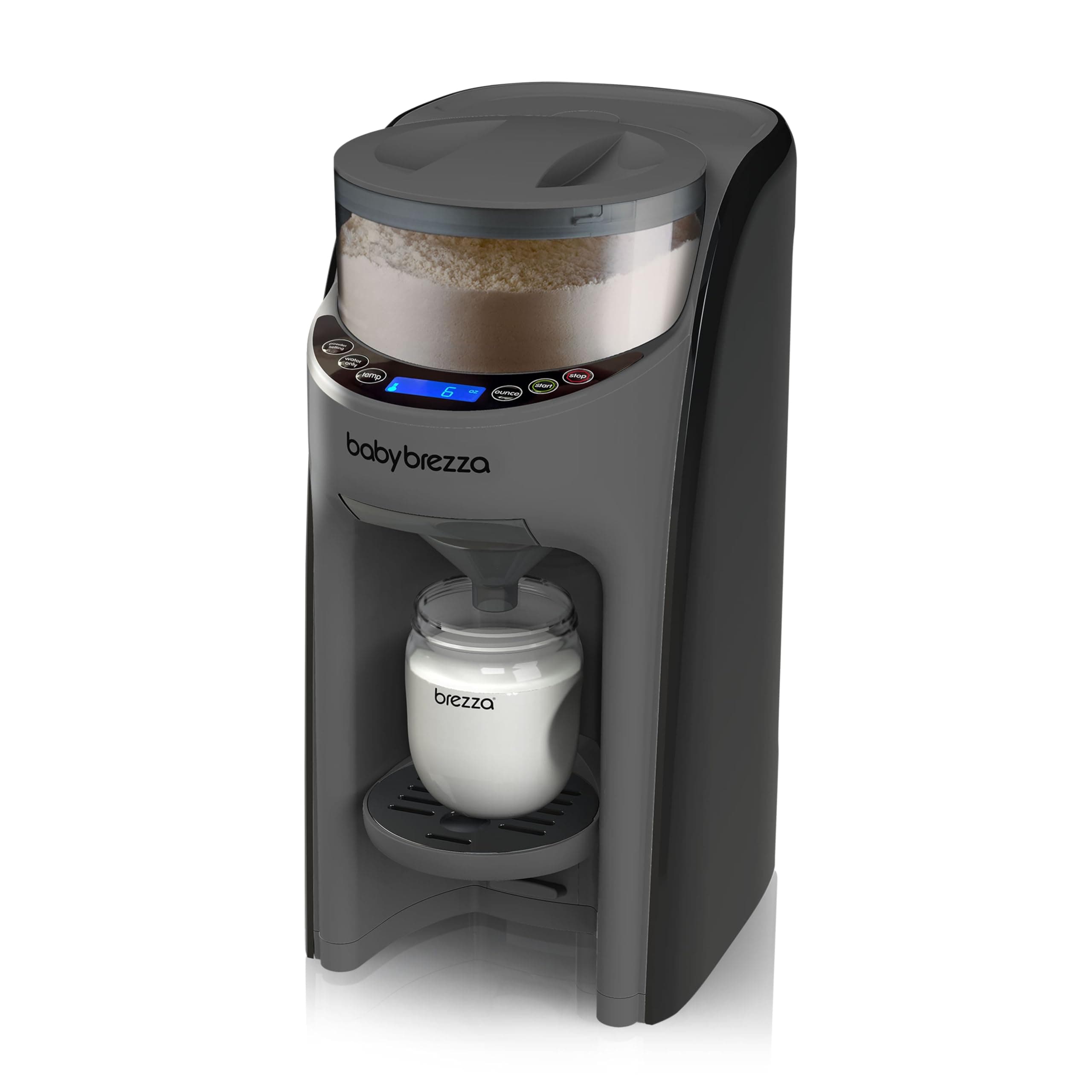 Baby Brezza Formula Pro Advanced Formula Dispenser Machine - Automatically Mix a Warm Formula Bottle Instantly - Easily Make Bottle with Automatic Powder Blending, Charcoal
