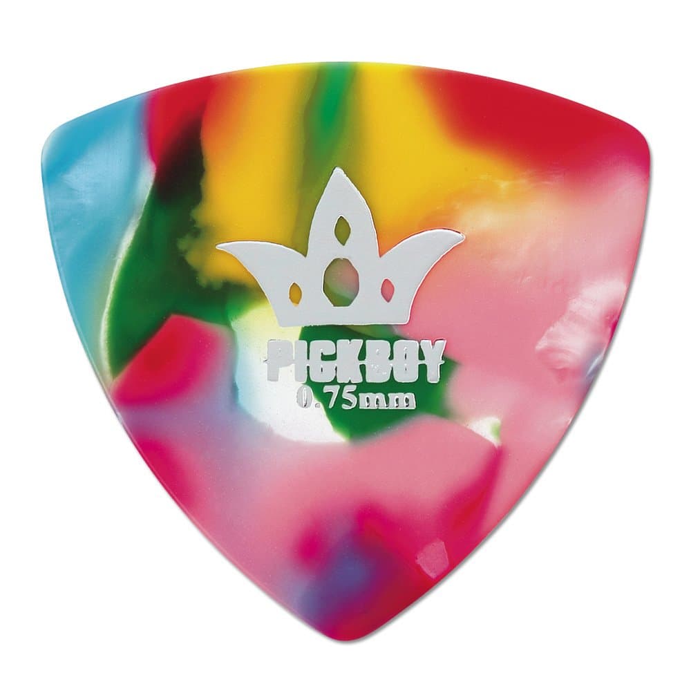 PickboyRounded Triangle, Multi-color, Pik Pak, 0.75mm, 10 picks