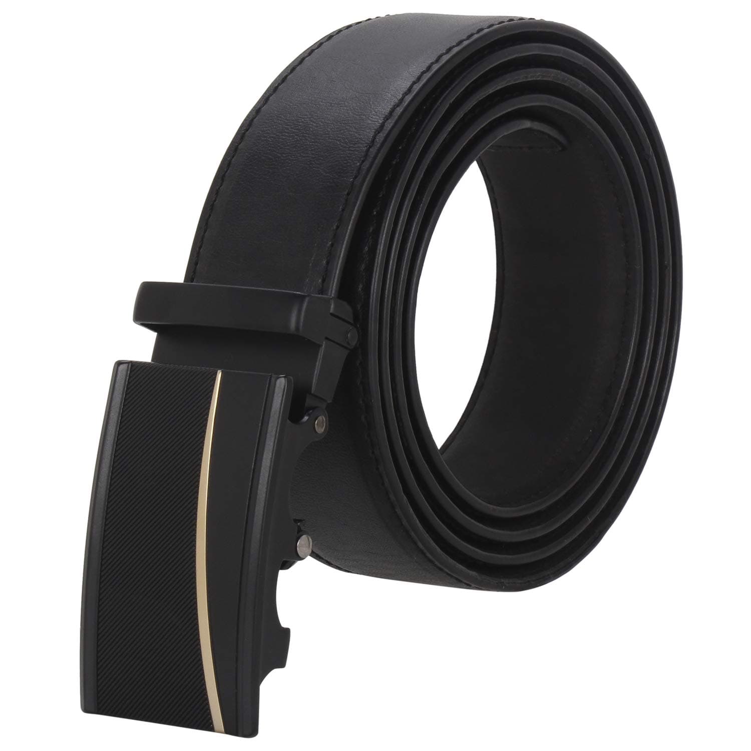 Labnoft Men's PU Leather Auto Lock Belt