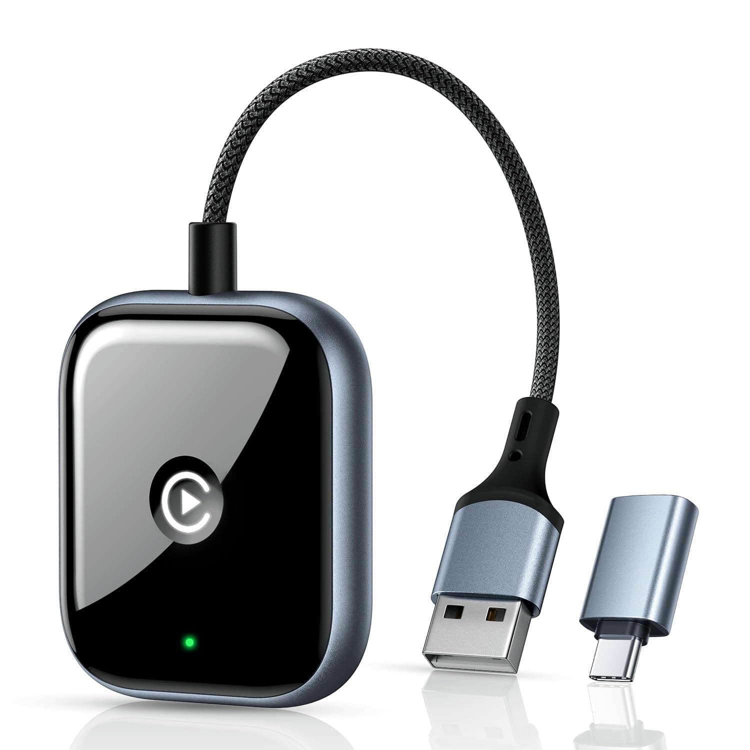 JDG Wireless CarPlay Adapter with USB-C Adapter Included, 2023 Version for Cars in 2015-2020