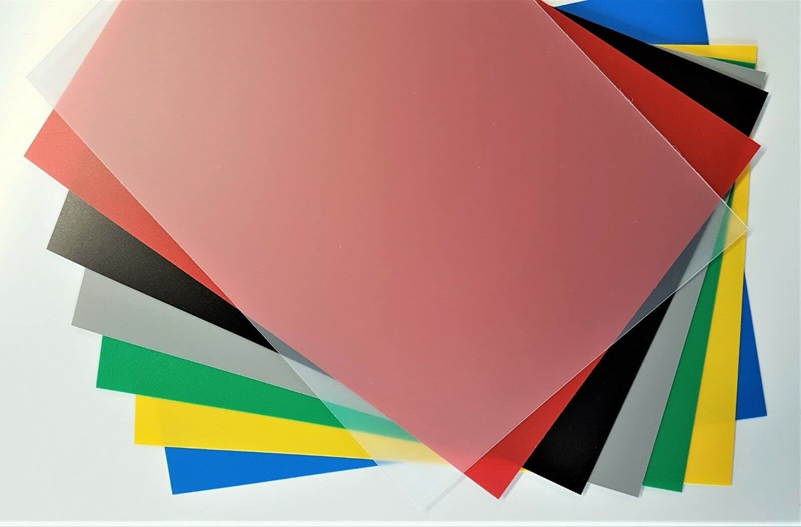 Plastic Sheet Polypropylene Coloured ViPrint Graphic Arts 0.8mm Thick A5 to A2 (Aqua Blue, A2-600 x 420mm (23.4 x 16.5 in))