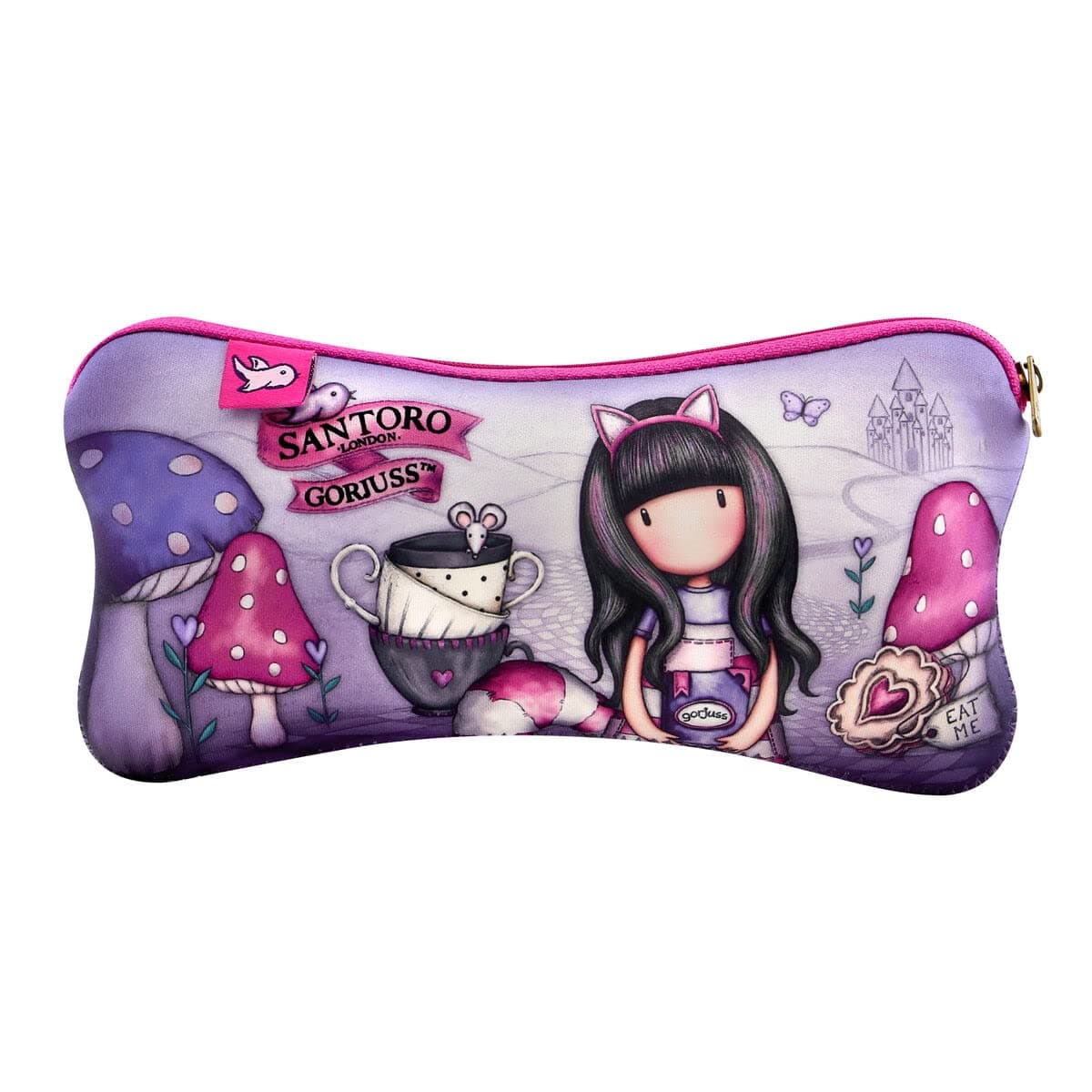 Santoro Gorjuss - Neoprene Accessory Case - Cheshire Cat