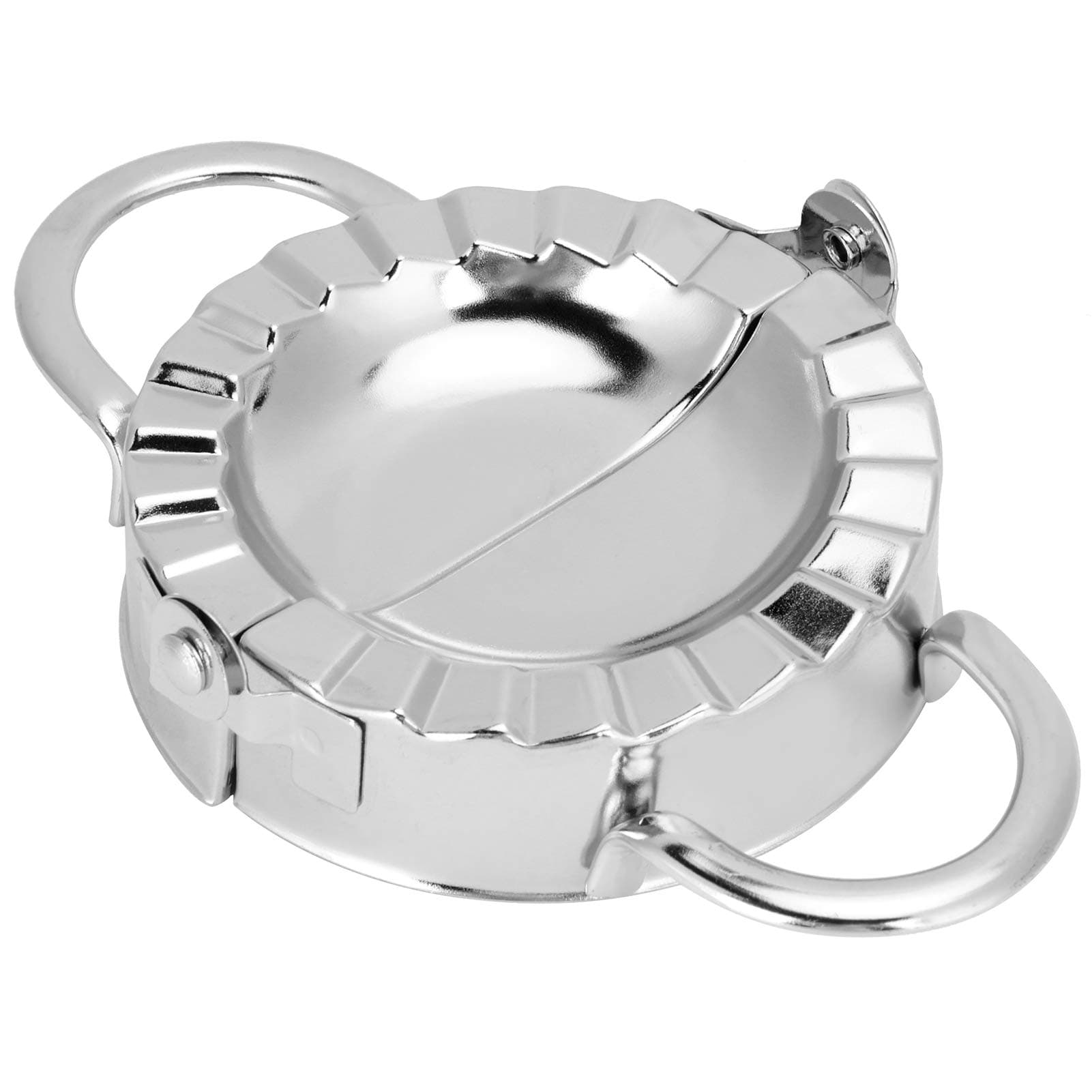 Dumpling Maker Wrapper, 304 Stainless Steel Pastry Dough Cutter Dumpling Making Tools Easy-tool for Dumpling Wrapper Dough Stamp Cutter Pastry Pie Making(small)