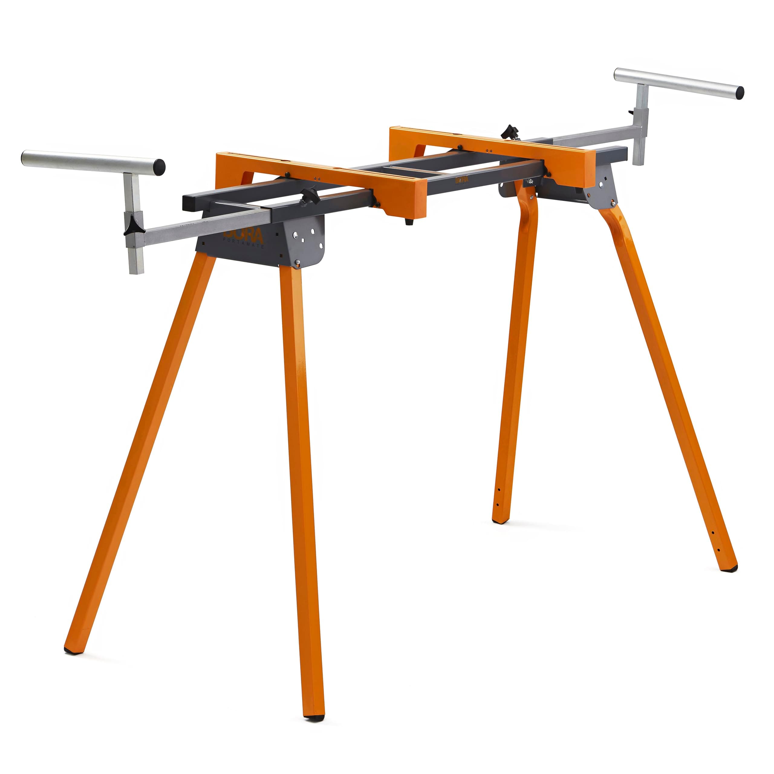 Universal Miter Saw Stand with Quick Release Tool Mounting System- Portable Miter Saw Stand 500 Lbs Max Weight Load - 34-inch Height with Outrigger Arms Up to 114 Inches - PM-4000, Orange