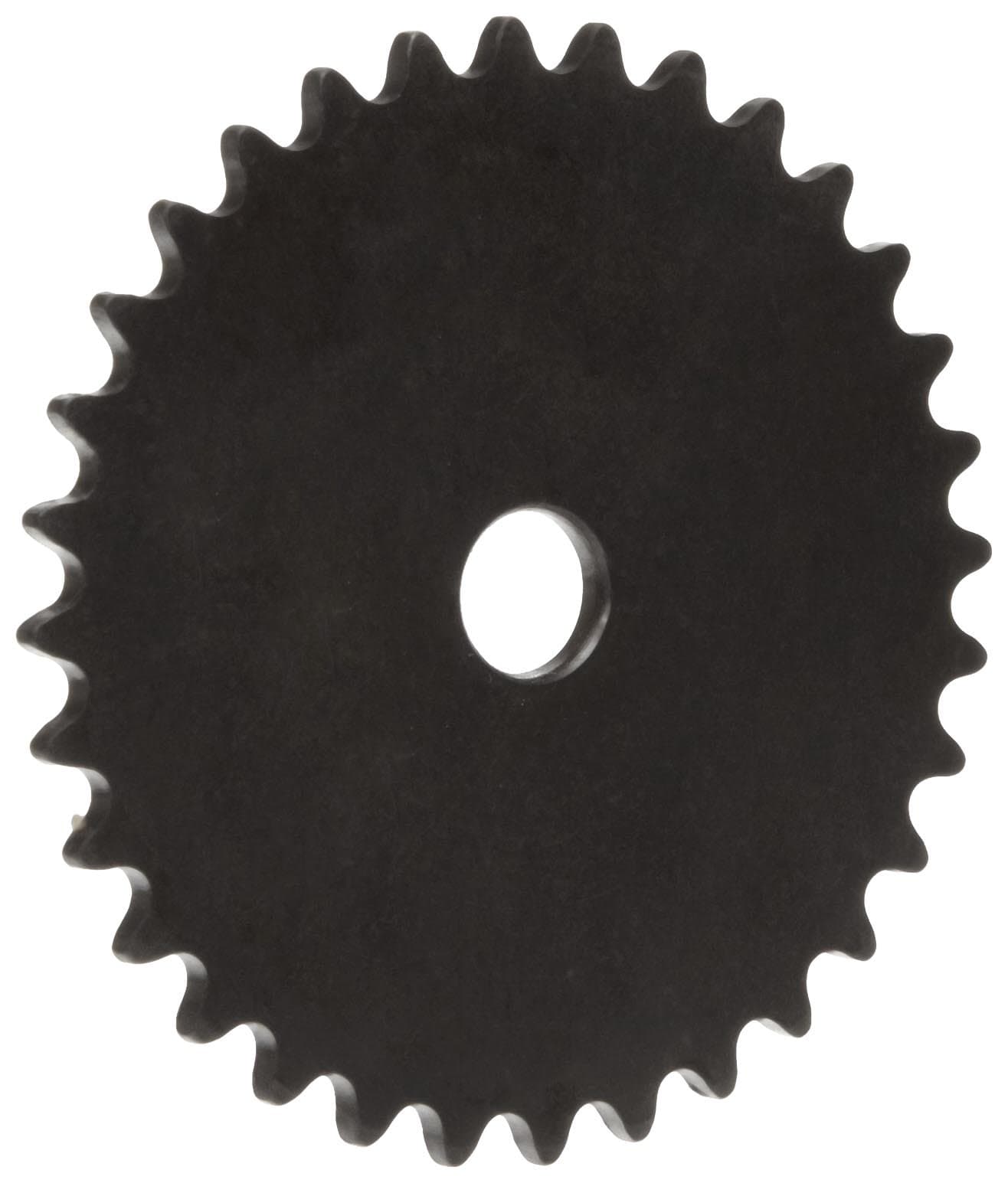 Martin Roller Chain Sprocket, Reboreable, Type A Hub, Single Strand, 25 Chain Size, 0.25" Pitch, 45 Teeth, 0.5" Bore Dia., 3.725" OD, 0.11" Width