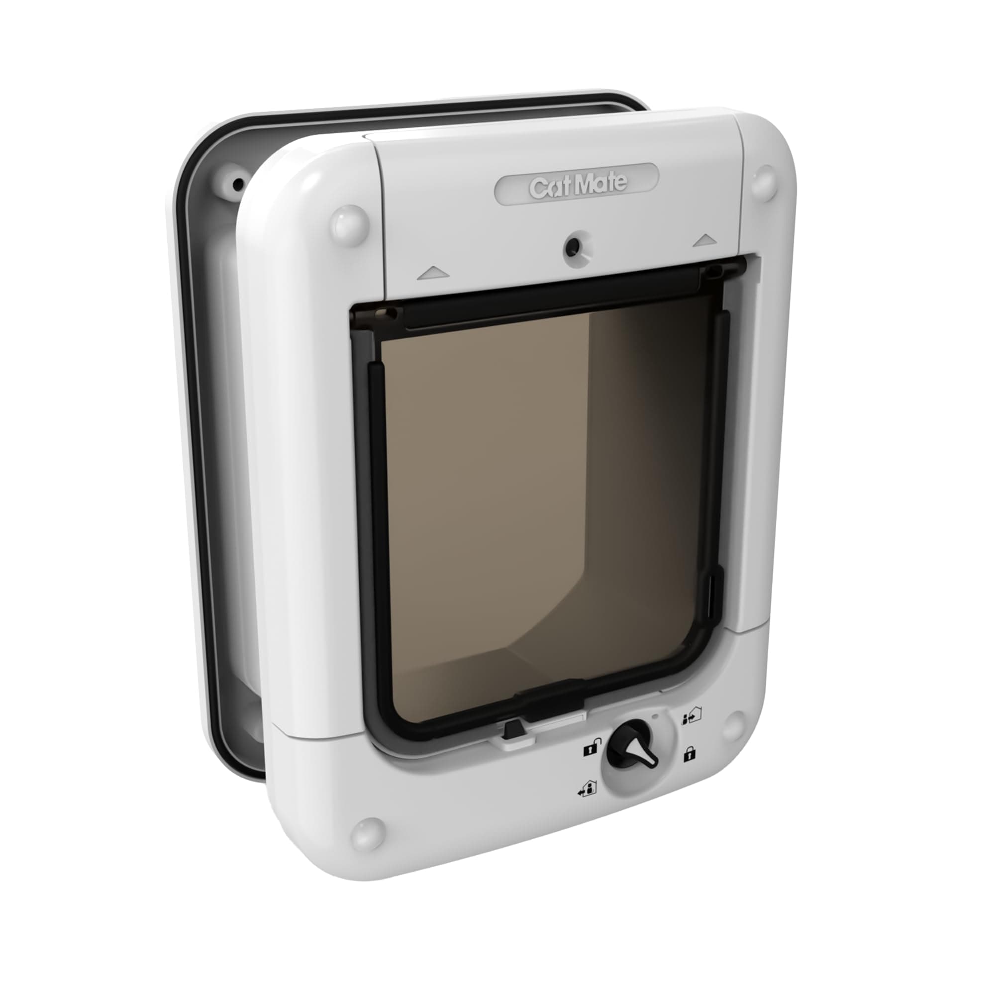 Cat Mate Microchip Activated Cat Flap (360) - ISO and AVID Compatible, Door for Entry Control of up to 30 Cats or Small Dogs, for Single/Multiple Glazing, UPVC, Walls and Wood, White