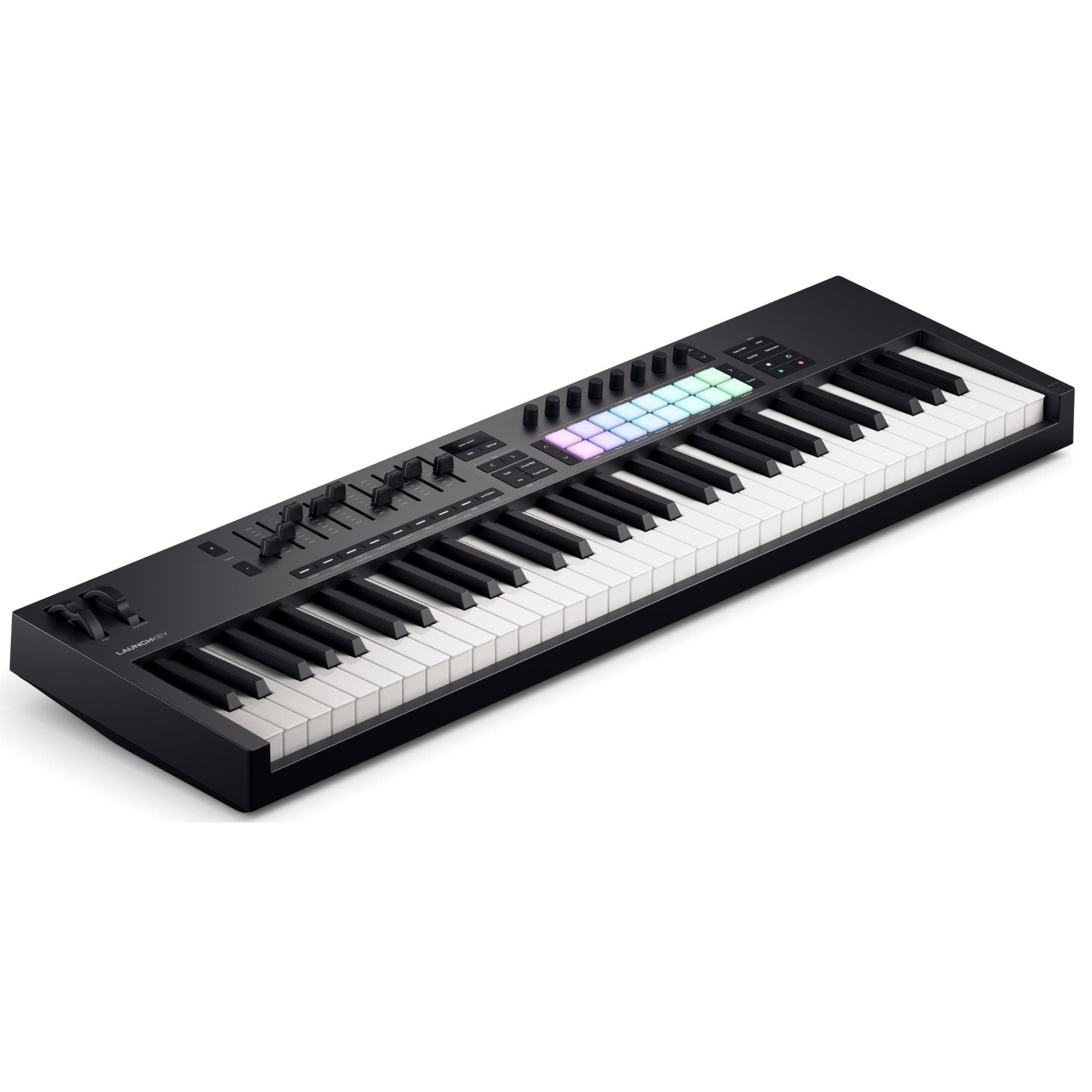 Novation Launchkey 61 [MK4] – 61 key Semi-Weighted, USB, MIDI Keyboard Controller with DAW Integration. Chord & Scale Modes, 8 Drum Pads, & Arpeggiator — Includes Software Bundle for Music Production