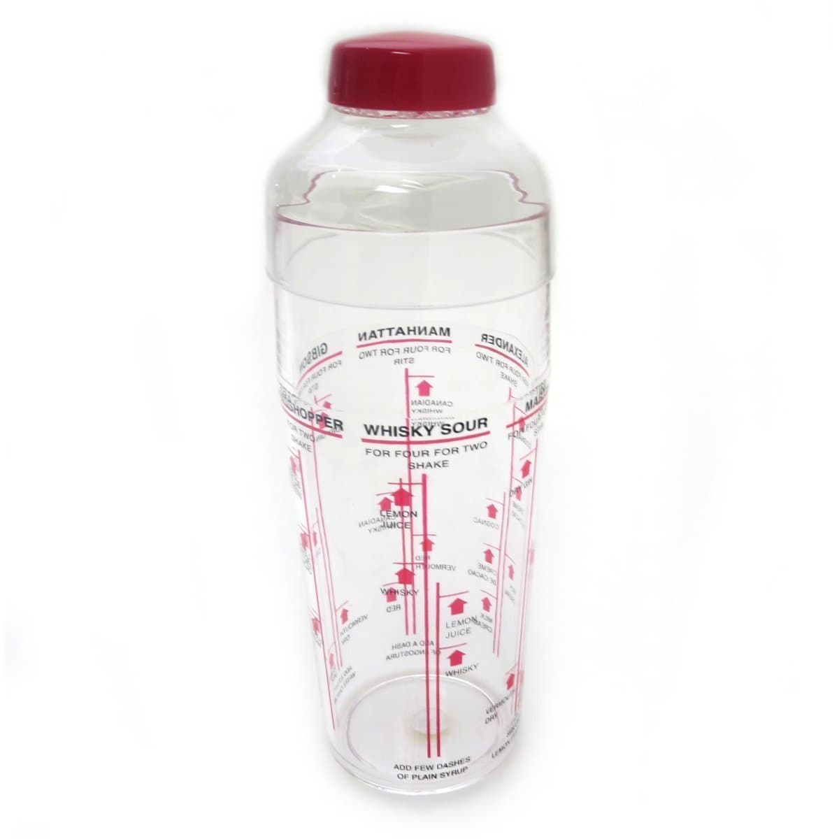 Acrylic Cocktail Shaker with Six Recipes