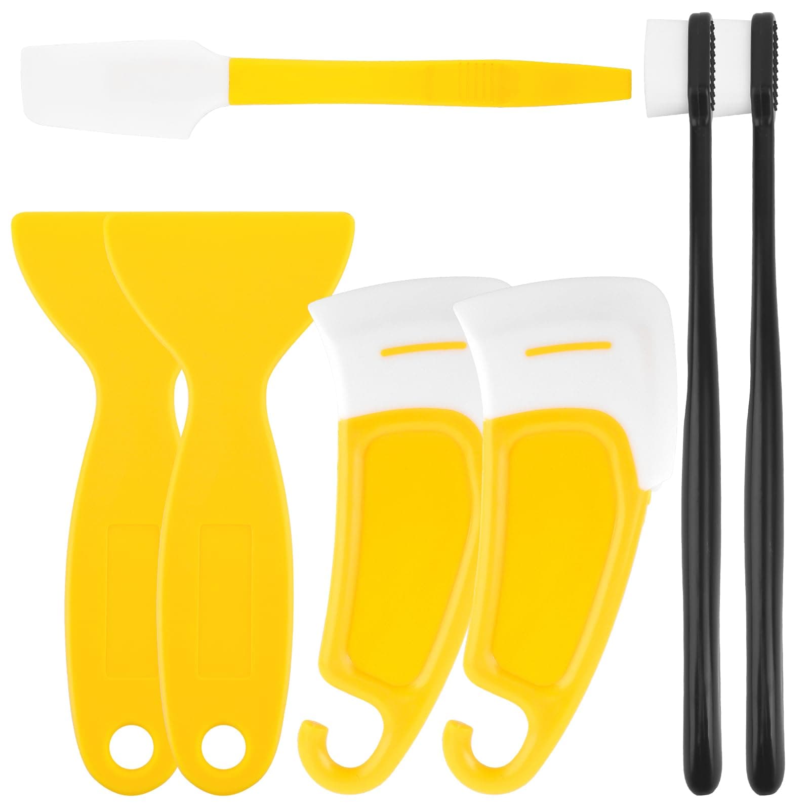 7Pcs UV Resin 3D Printer Must-Have Tool, Silicone Spatula, Scraper, Brush for Resin Transfer Cleaning and Protect Release FEP Film Vat Tank, 3D Printer Accessories