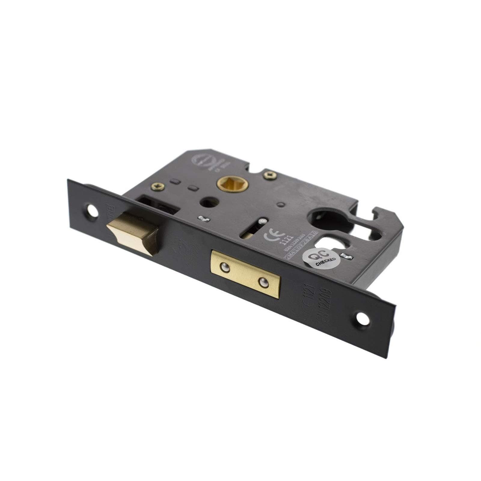 Euro Sash Lock - 76mm - Matt Black