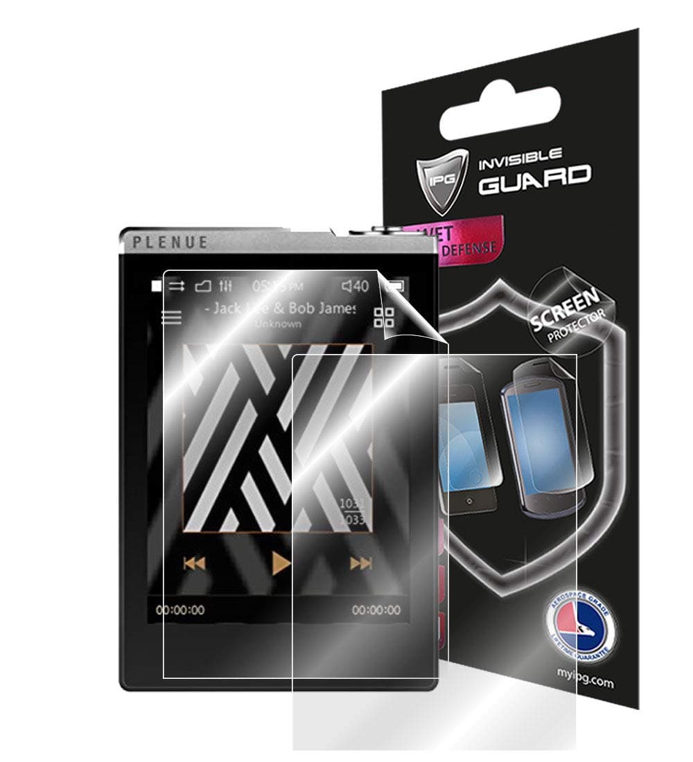 for COWON PLENUE D Music Player Screen Protector (2X) Protector with Lifetime Replacement Warranty Invisible Protective Screen Guard Skin- Smooth/Bubble -Free