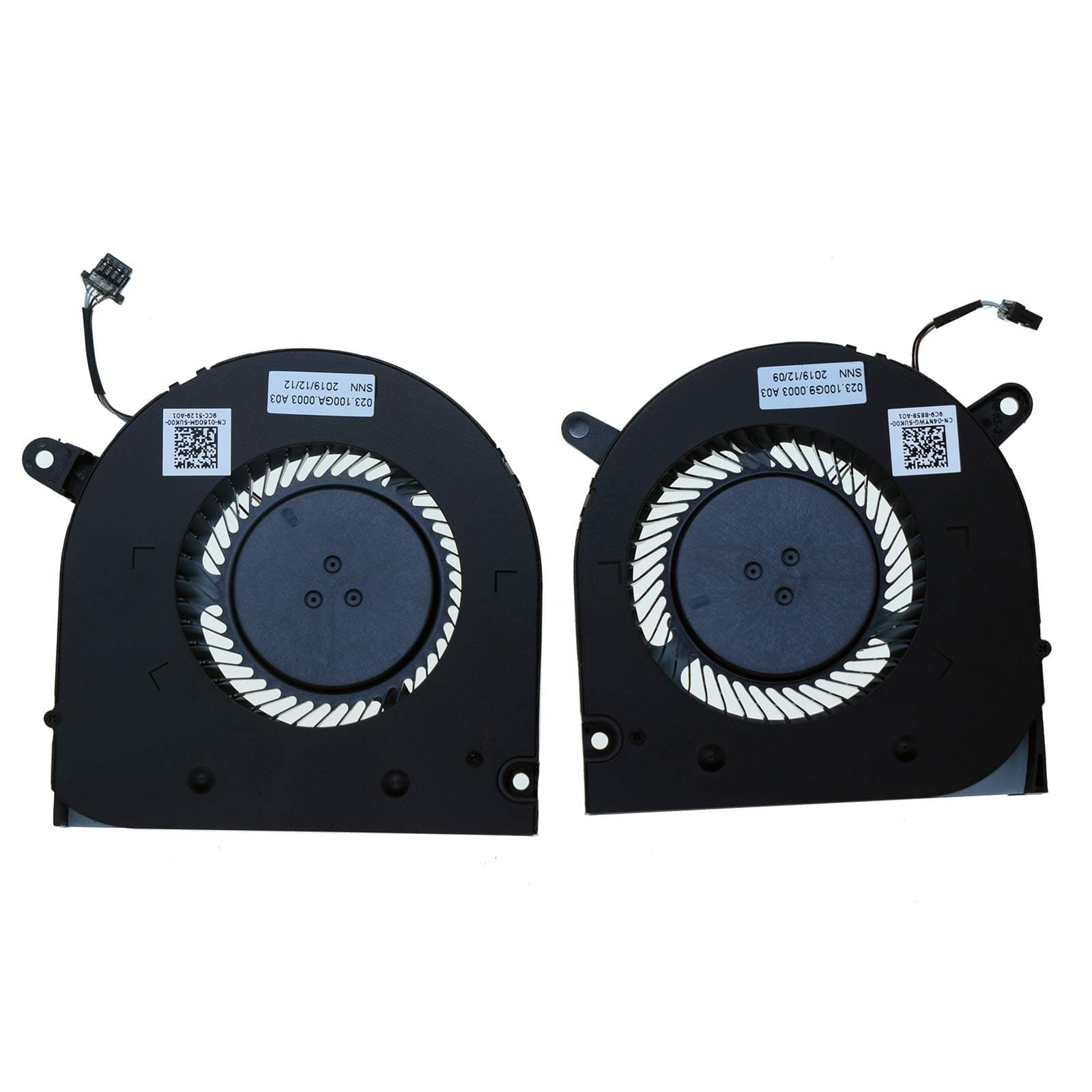 Replacement 1 Pairs CPU and GPU Cooling Fan for Dell 2019 G3-3590 G3 3590 G5 SE 15 5500 5505 G3-3500(i7 9th Gen) P89F Series Laptop CN-04NYWG & CN-0160GM 023.100G9.0013