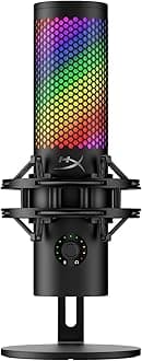 - HyperX QuadCast 2 S Condenser Microphone USB Microphone with RGB Lighting Black for Telework/Streamer/Content Creator/Gamer PC Mac Manufacturer Warranty 2 Years 9A273AA