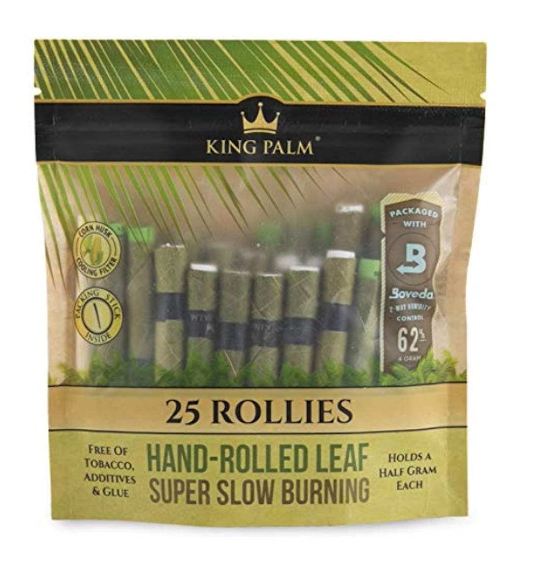 Rollie Size Cones Organic Black 25 Count (Pack of 1)