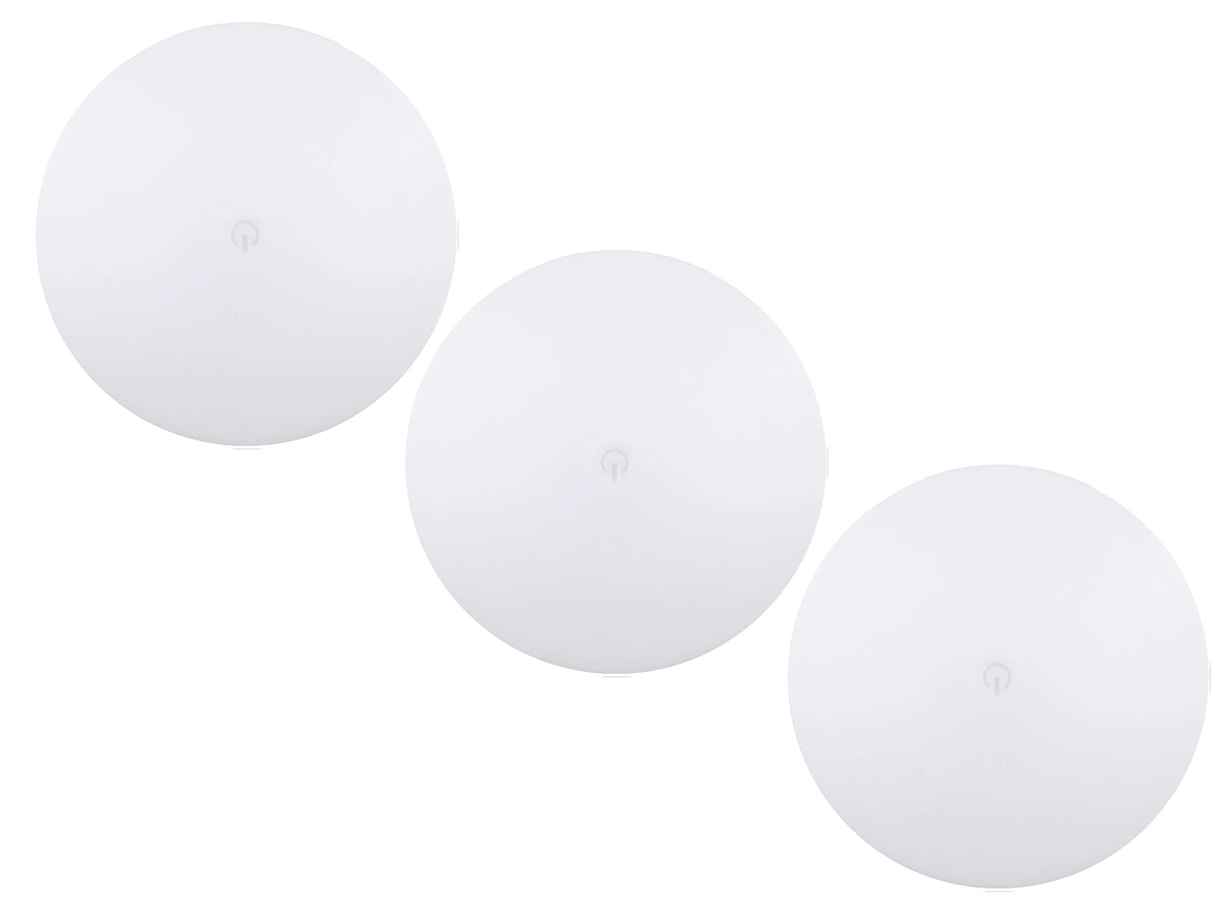 Risestar KICORED 12volt LED Lights Fixture with On-Off Touch Switch Ultra Slim Ceiling Lights Interior for RV,Trailer,Camper and Boat; Warm White 3400K Dimable 3.25inch (Pack of 3)