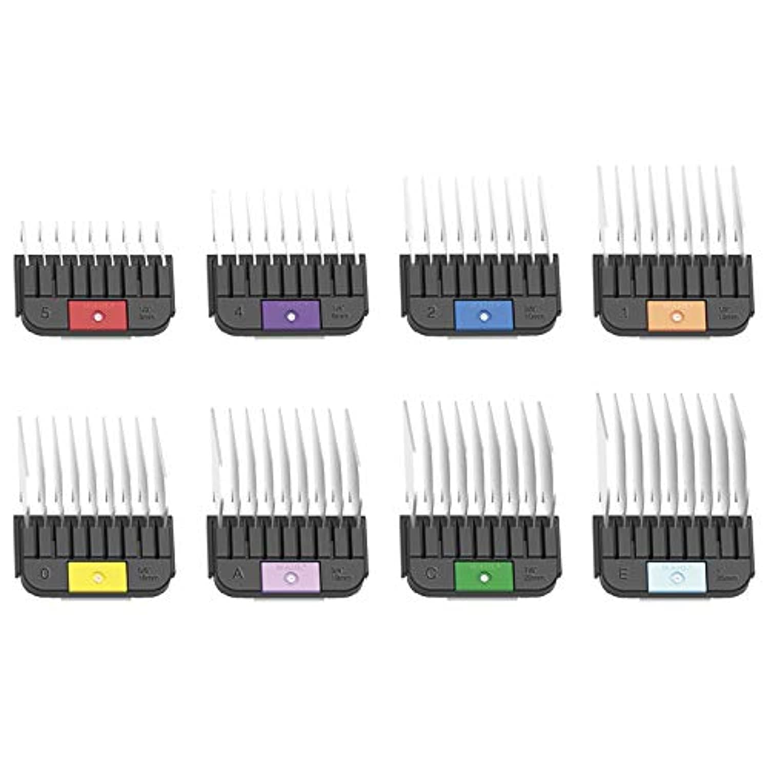 Wahl Color Code Metal Guide Combs, Multicolor, 1 Count (Pack of 1) (3390-100)