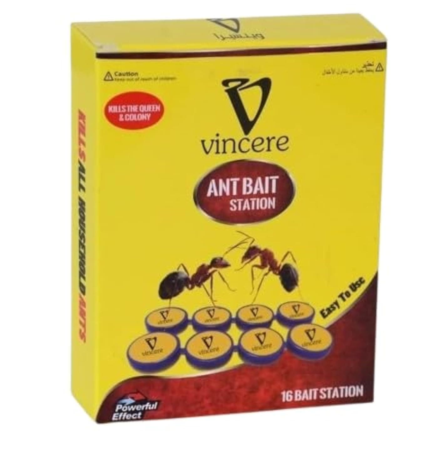 Ant Bait Stations VINCERE (16 Stations), Ant Killer, Ant Controller, Gel bait Ant, Liquid Ant Baits, Eco-friendly ant control, Ant Station, Ant killer Indoor