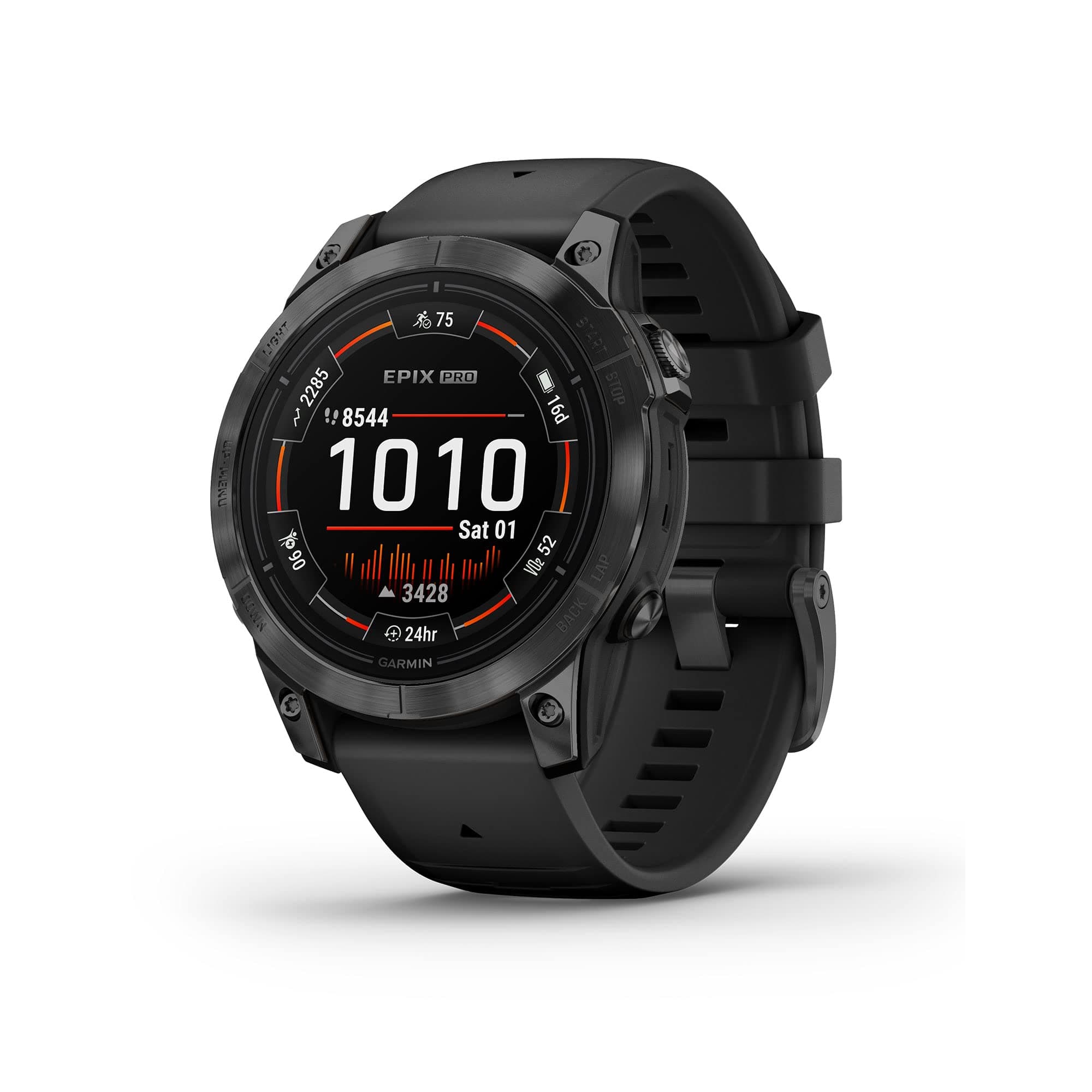 Garmin epix Pro (Gen 2), 47mm, High Performance Smartwatch, Advanced Training Technology, Built-in Flashlight, Black