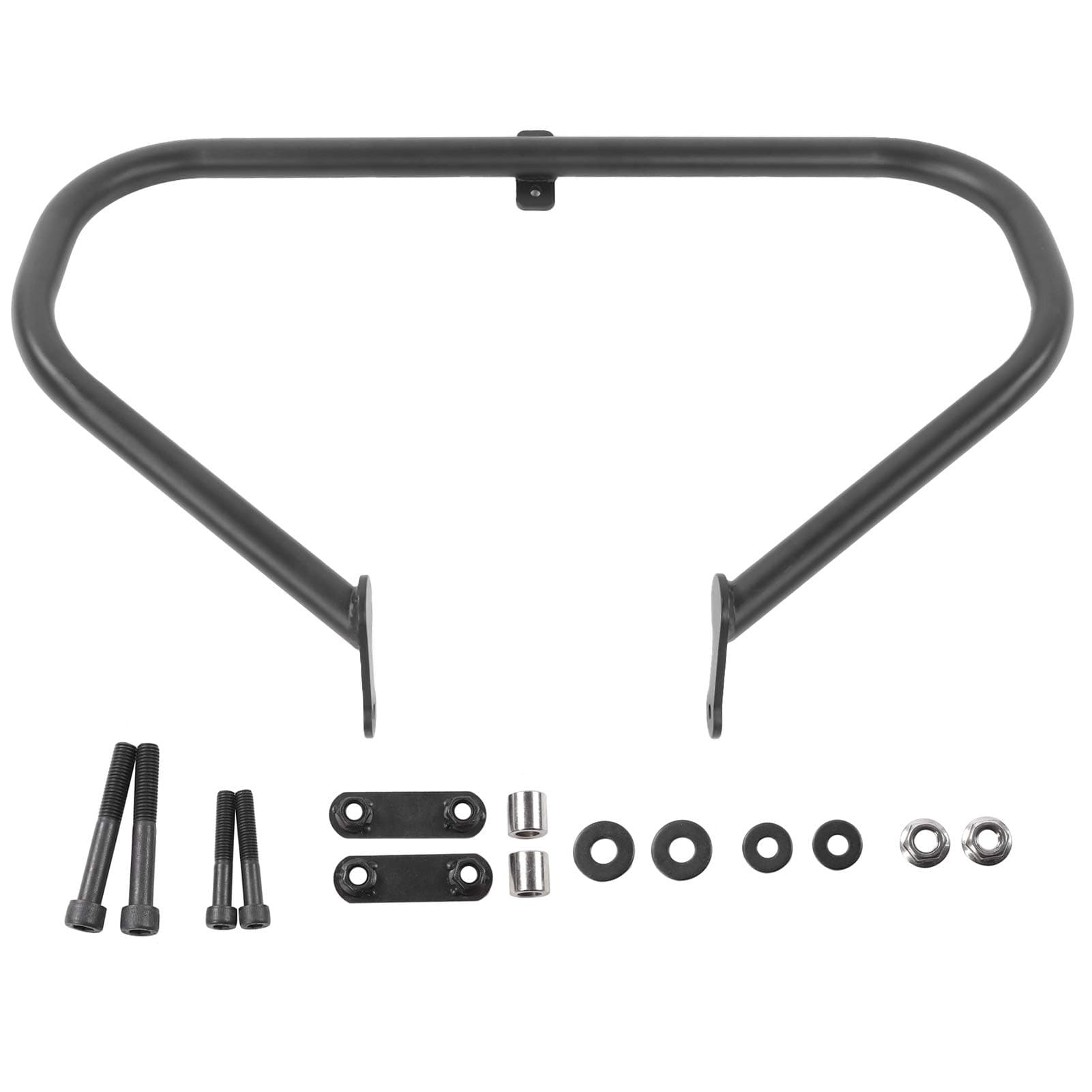 Qiilu Motorcycle Engine Guard, Highway Crash Bar Side Frame Falling Protector Bumper Fit for Victory Kingpin/Vegas/Hammer/Gunner/Judge 2008-Later Black