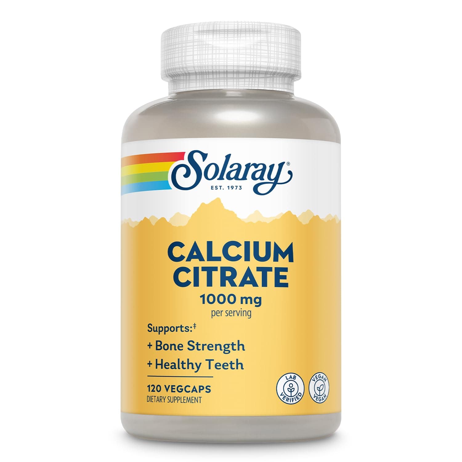 Calcium Citrate Capsules, 1000mg, 120 Count
