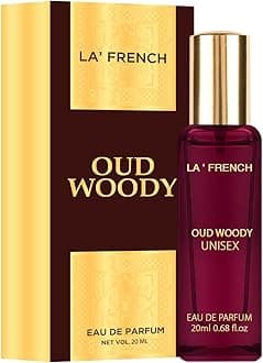 La French Oud Woody Perfume 20ml Unisex Perfume for Men & Women, Eau De Parfum, Premium Arabic & French Long-Lasting Fragrance Scent, Best Date Night Fragrance for Men, Best Gift for Men and Women.