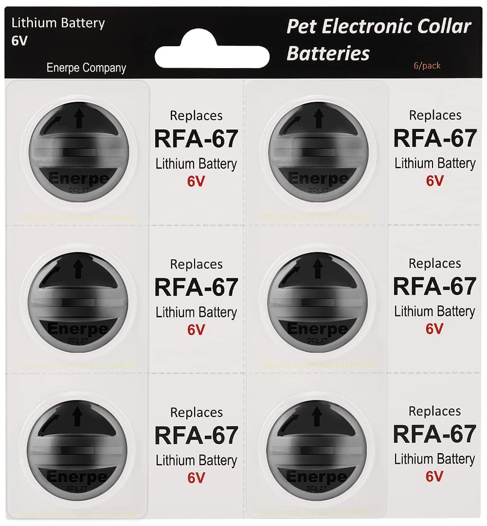 RFA-67 RFA-67D-11 6V Replacement Battery Long-Lasting & High Capacity Compatible with PetSafe Electronic Collars Pack of 6