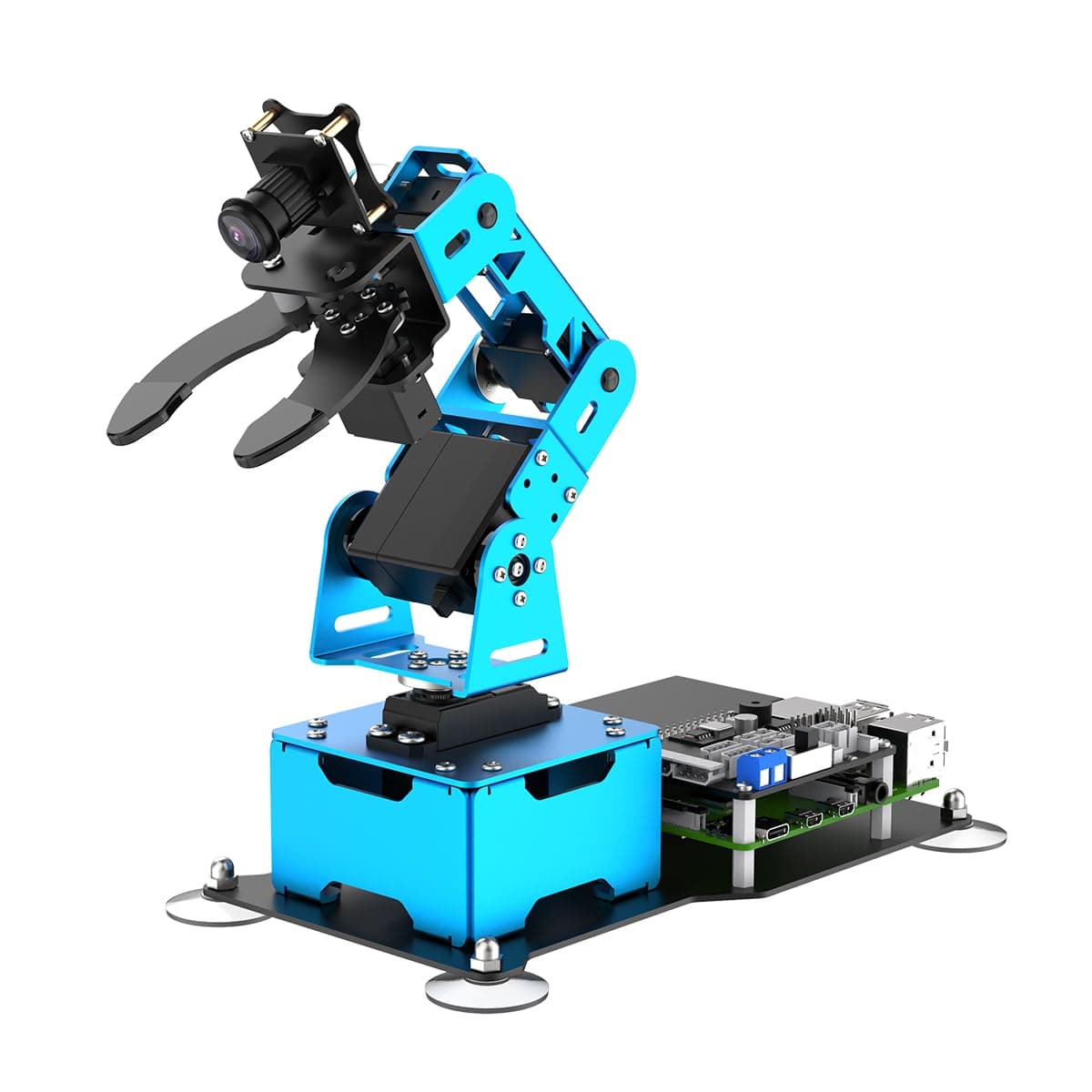Robotic Arm for Raspberry Pi Robot Kit Open Source Programming AI Vision 5DOF/Axis Robot Arm, Coding Smart Robot Learning for Teens Adults (ArmPi Mini, RPi Board Not Included)