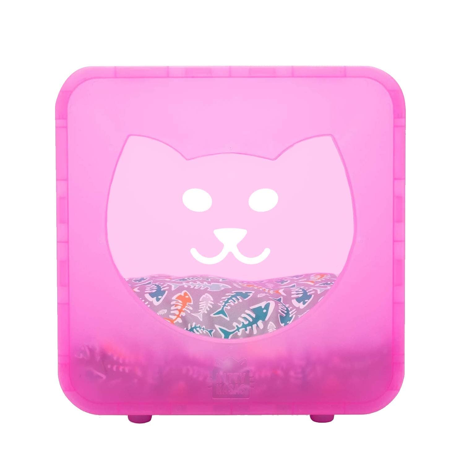 First Generation Standard Snap-On Modular Cat House, Bedroom Cube, Pink Ice