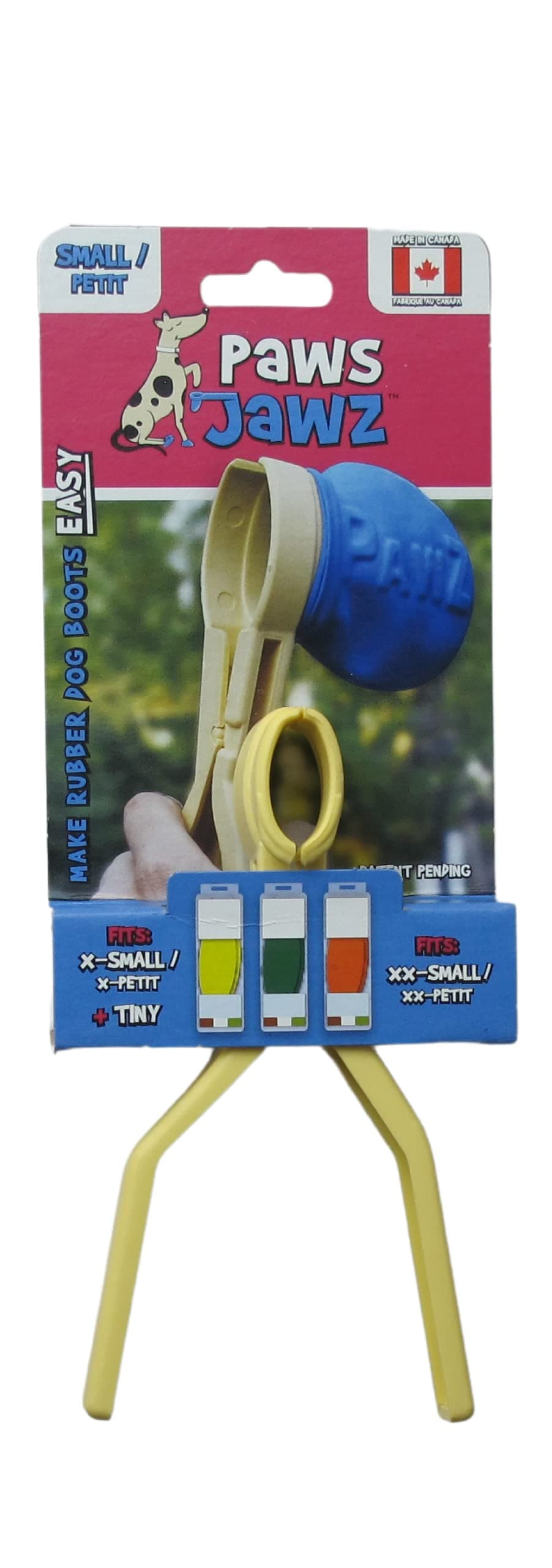 Slip into Dog Booties with One Hand | Fitting Tool for Paws Dog Boots & Other Booties for Hot Pavement, Rain, Winter & Snow Protection; Paws Jawz Small for Tiny, XX-Small, or X-Small Booties