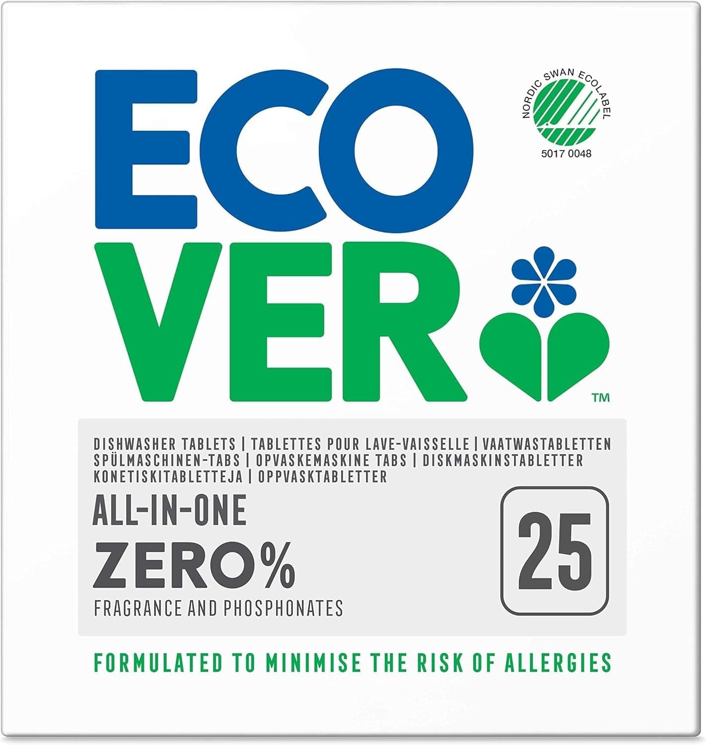 Zero All In One Dishwasher Tablets 25 Pieces 500 g