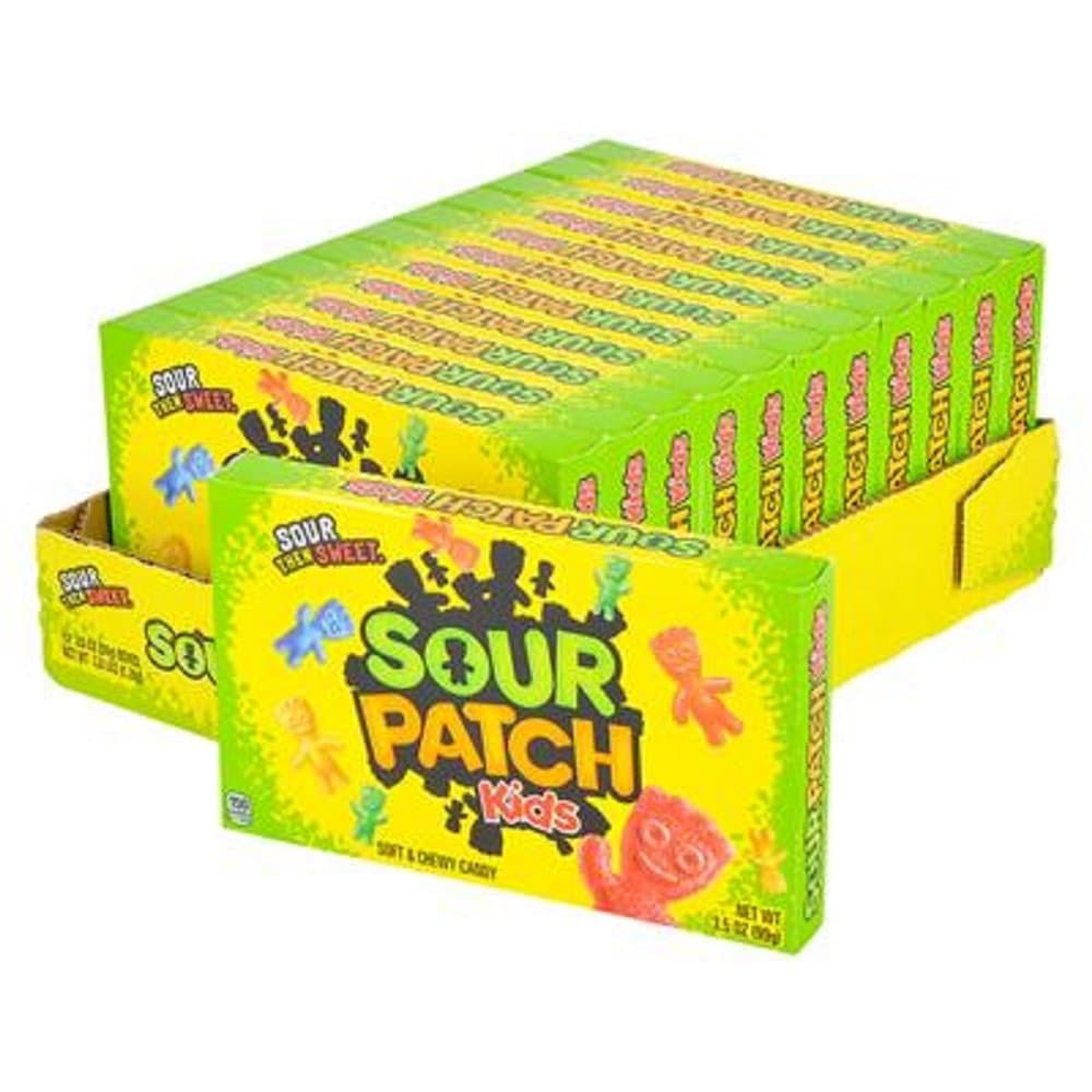 Sour Patch Kids Theatre Box Candy. Twelve 3.5oz Boxes.