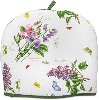 Pimpernel x Botanic Garden Tea Cosy - Cotton Teapot Warmer, Washable Kettle Dust Cover, Keeps Tea and Coffee Hot Longer
