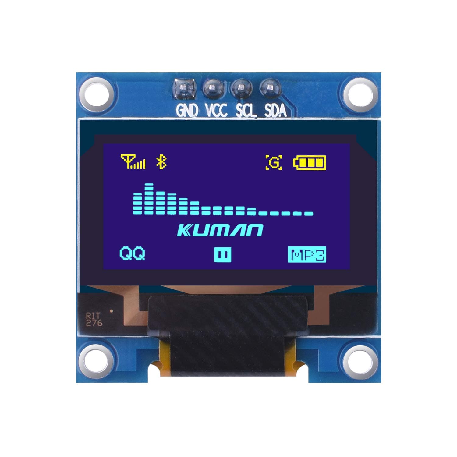 kuman for Raspberry Pi Screen, 7 Inch Capacitive Touch