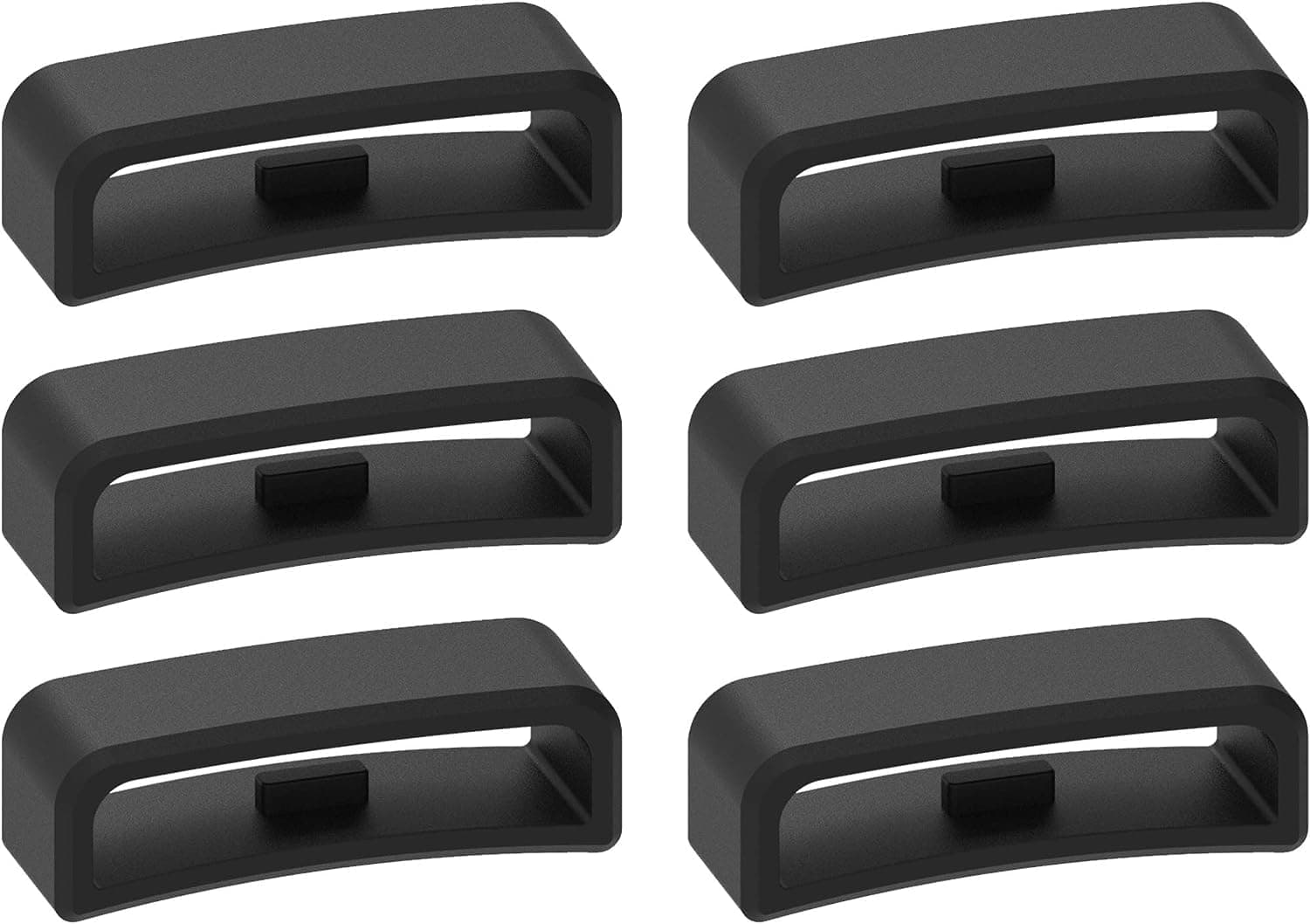 28mm Width Band Keeper Compatible with Garmin Vivoactive HR/Forerunner 910XT Fastener Loops Replacement Band Holder Compatible with Fitbit Surge Bands, 6 Pack