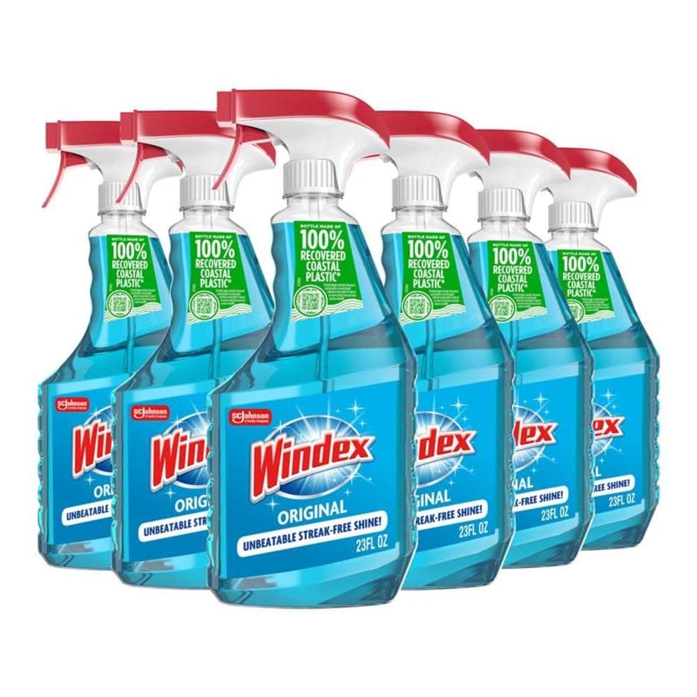 Windex 23 Ounce Original Glass Cleaner, 6 Count