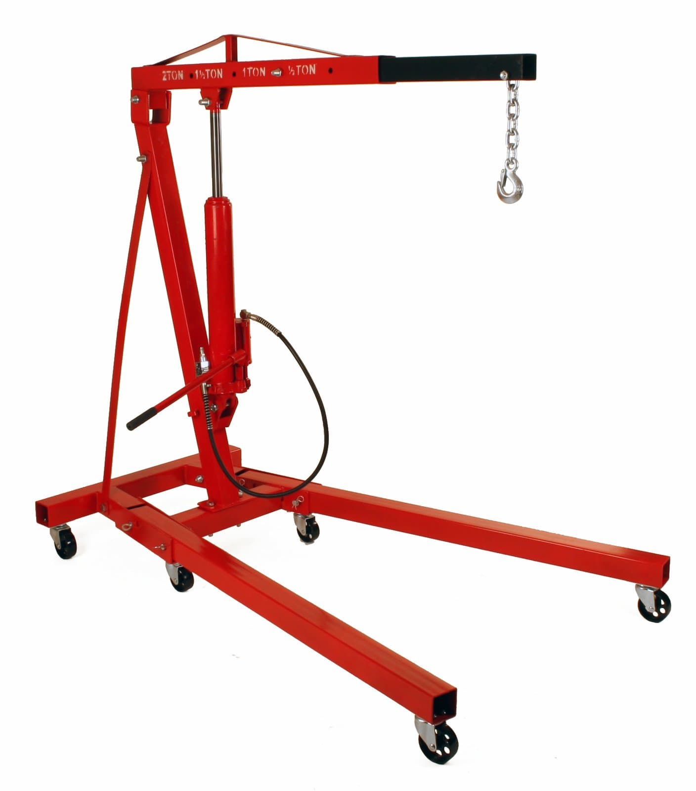 2 Ton Folding Air Hydraulic Cherry Picker Shop Press Engine Crane Hoist Lift by Dragway Tools