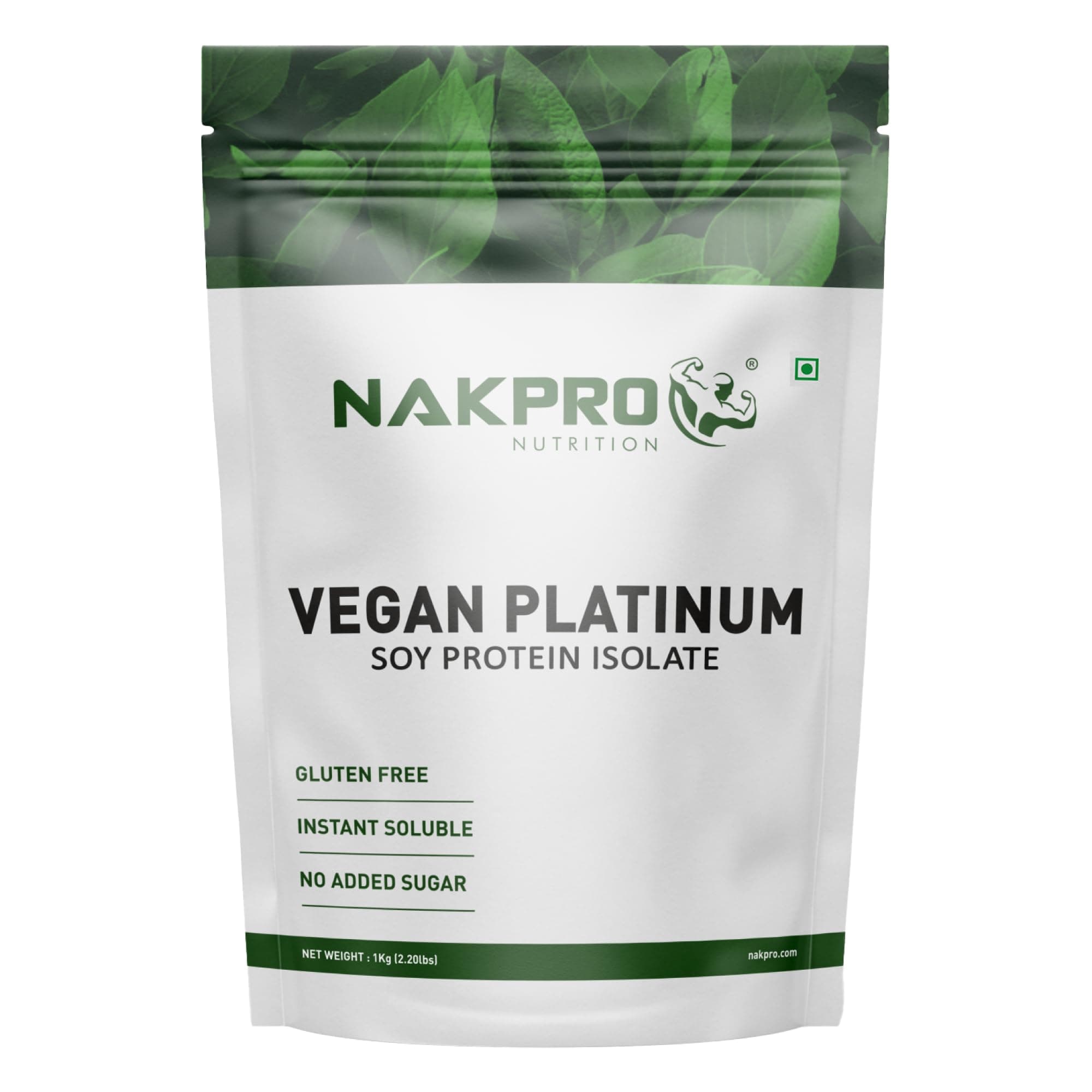 NAKPRO 100% Soy Protein Isolate, Mango - 1kg | 25.3g Protein |Plant Based Protein Powder |All Essential Amino Acids for Support and Recovery