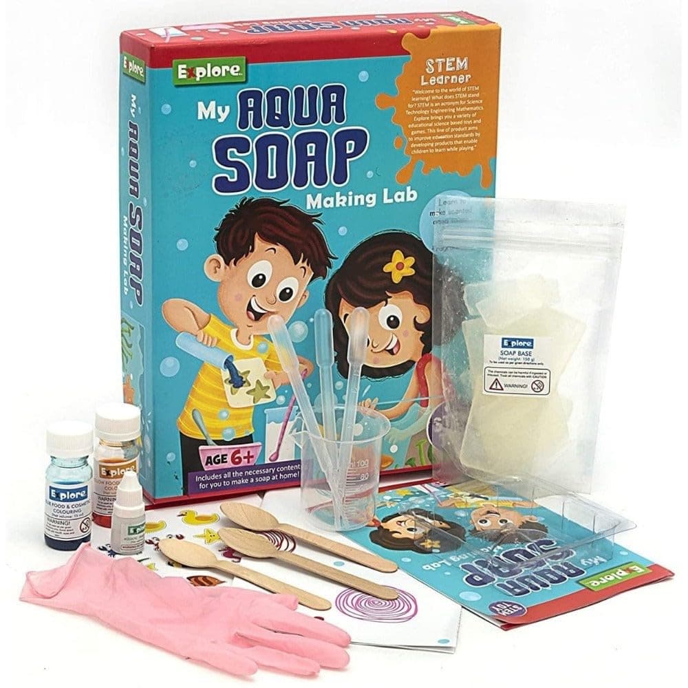 Eksploe Stem Learner Mighty Mojo Explore My Aqua Soap Making Lab Education DIY Scientist Set