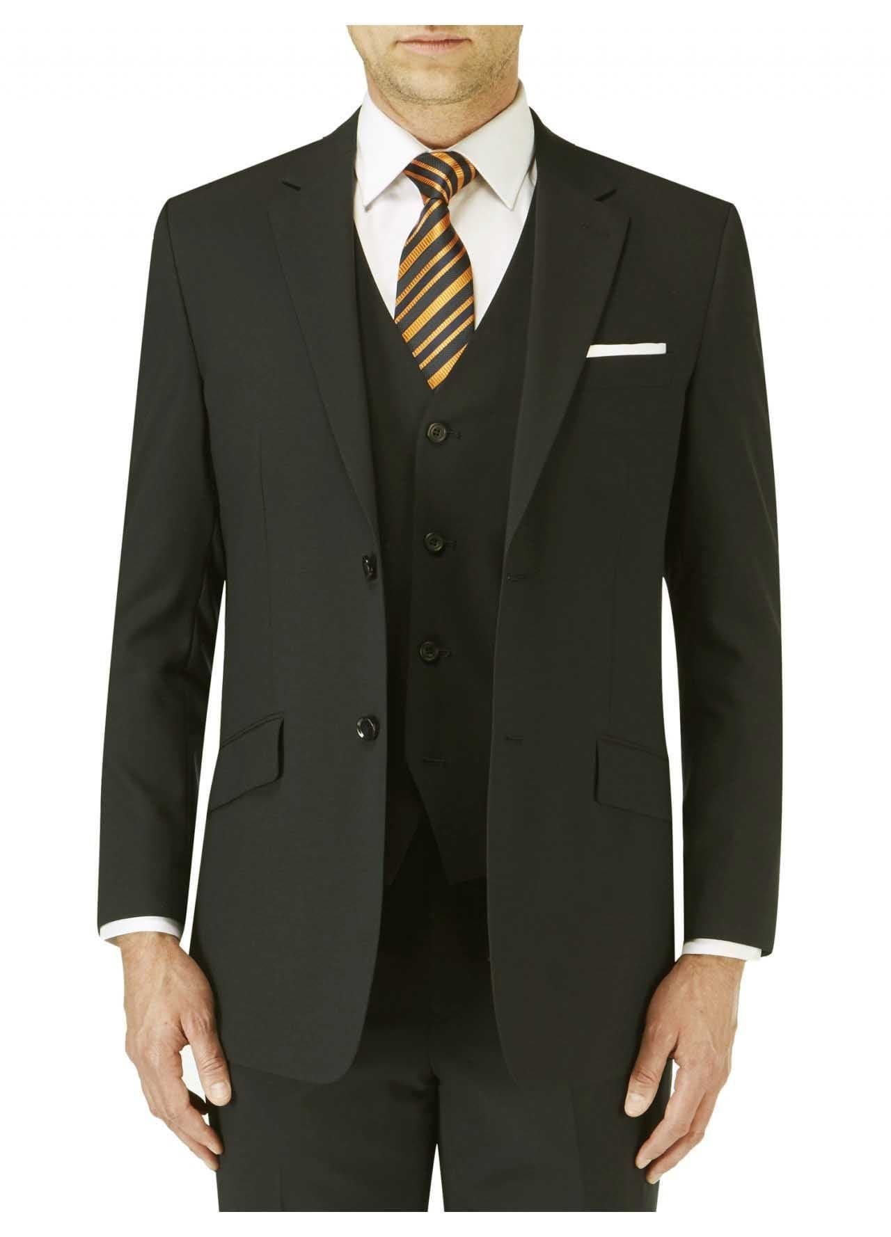 SkopesWool Rich Darwin Black Suit Jacket in 58L