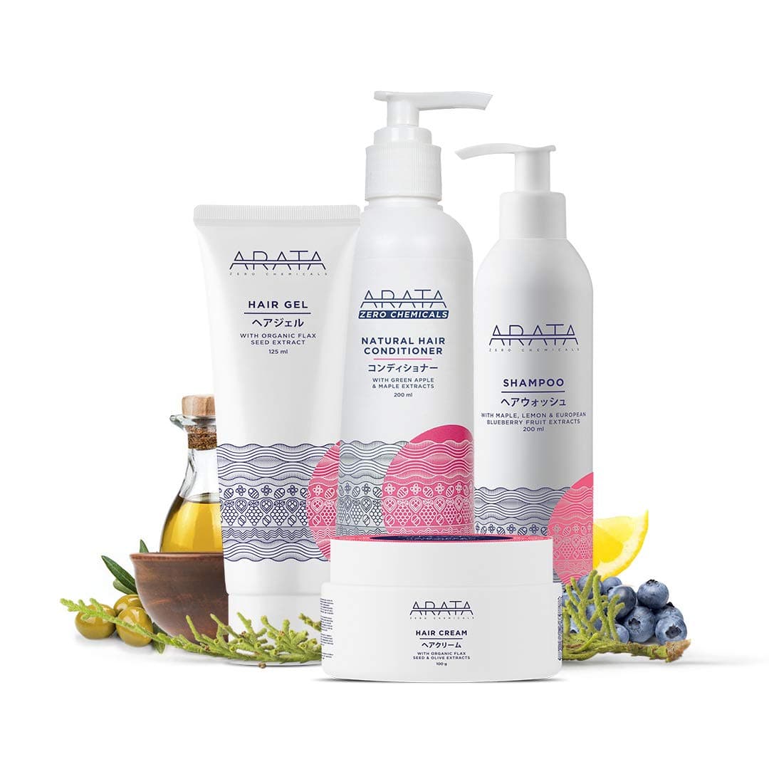Arata Zero Chemicals Hair Care Set
