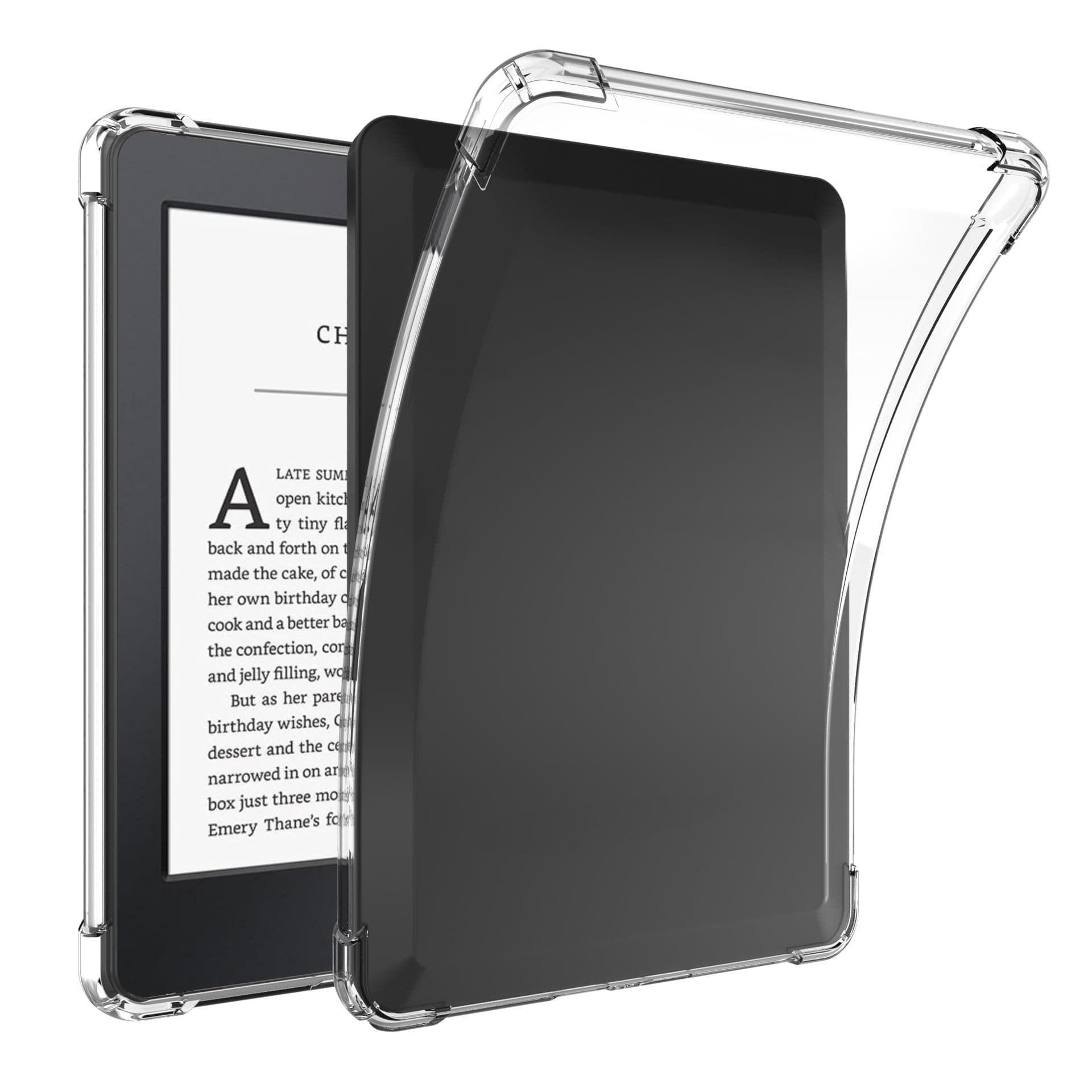 Clear Case for 6" Kindle Paperwhite (10th Generation, 2018 Release),Scratchproof Thin Slim Soft TPU Gel Silicone Case Protective Cover for Kindle Paperwhite 4 10th Gen 6 Inch,Transparent