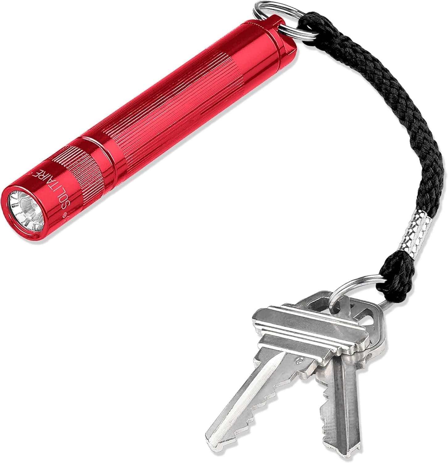 Maglite K3A036 Solitaire Incandescent 1-Cell AAA Flashlight, Red