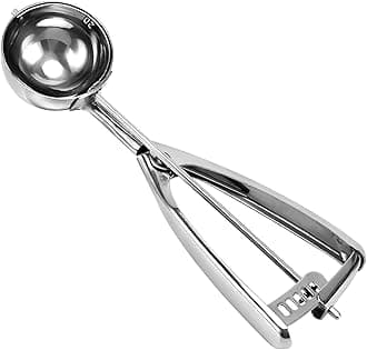 Large Cookie Scoop. 3 Tbsp Cookie Scoops for Baking, Cookie Dough Scoop, Cupcake Scoops, 2 3/32 inches / 53 mm Ball, 18/8 Stainless Steel, Secondary Polishing