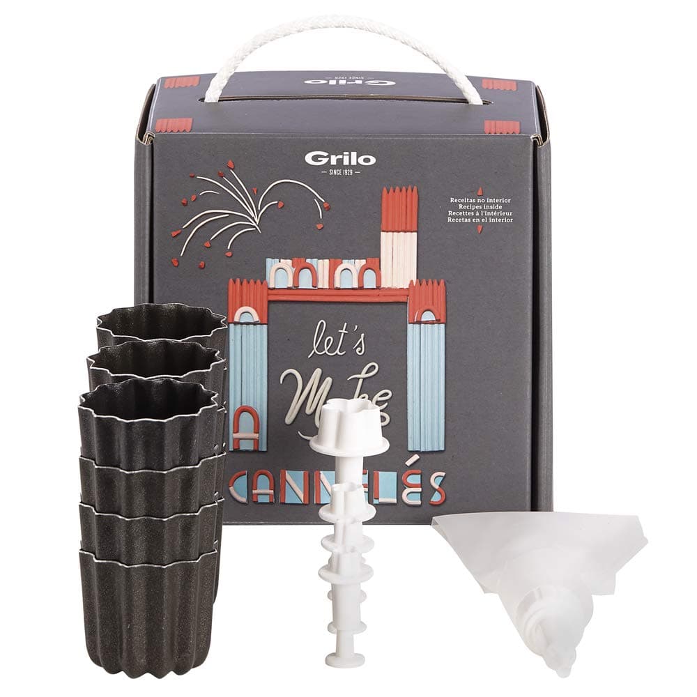 Grilo 998900 Baking Kit with Mould for Fluted 17.5 x 10 x 17 cm