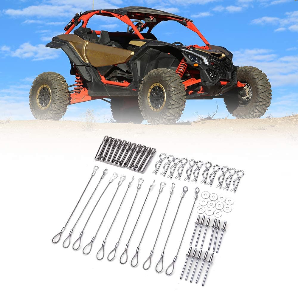 Clutch Cover Pin Kit Quick Release Tool compatible for Can Am Maverick X3 2017 2018 2019 (Pack of 11)