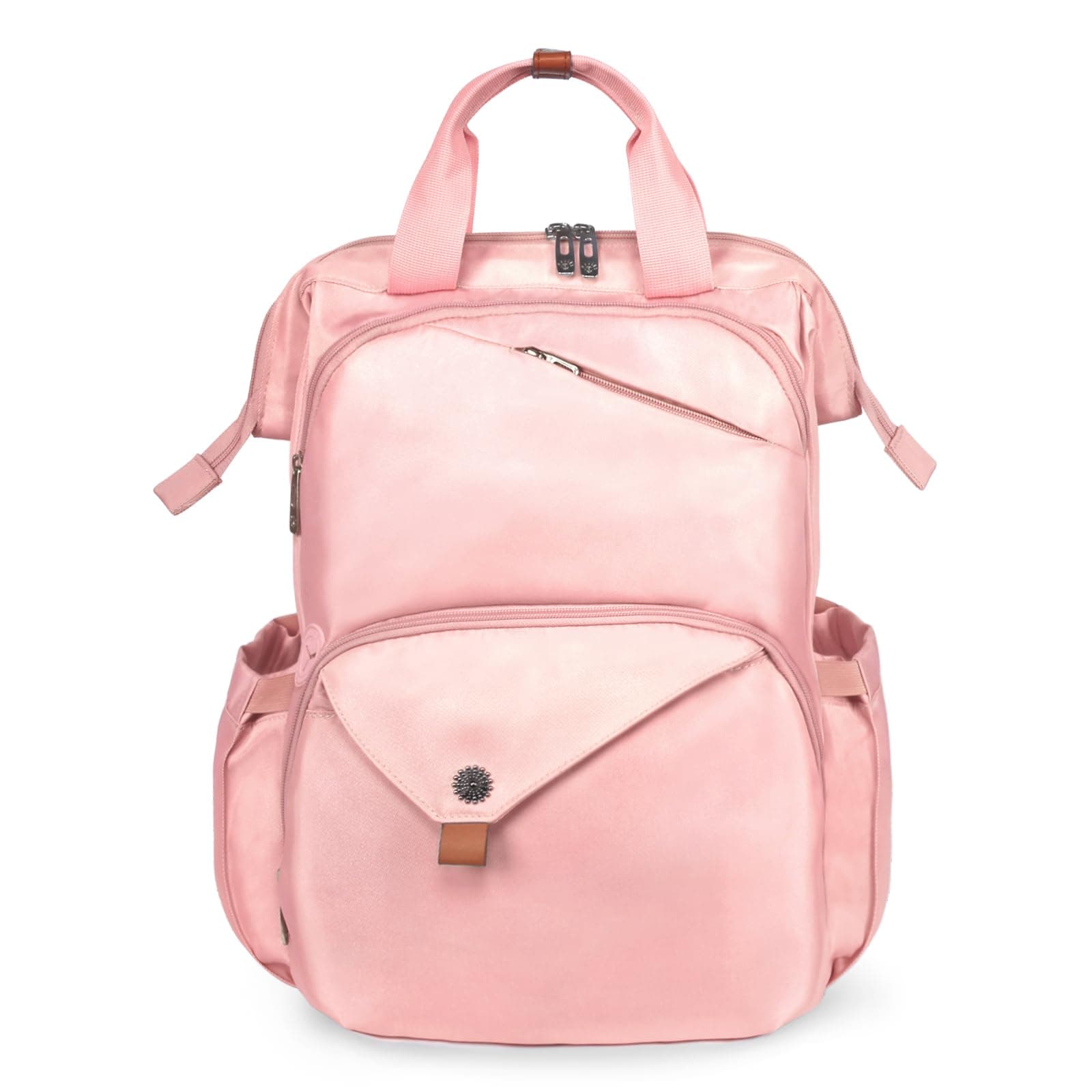 Hap Tim Travel Backpack Carry On Flight Approved, Laptop Backpack Women, Work Backpack Woman, Teacher Backpack, Pink（7651-PK）