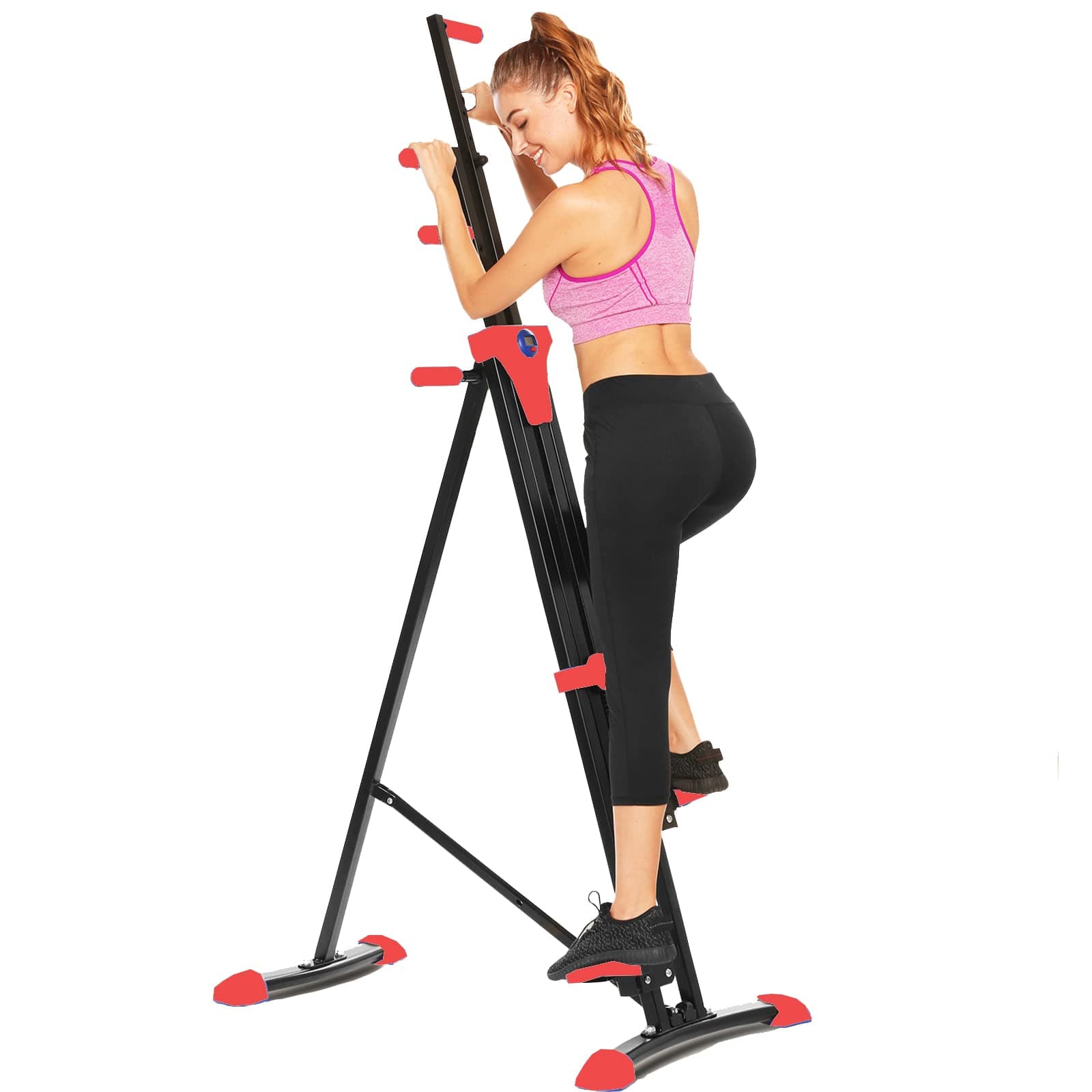 The ONLY Vertical Climber Machine Combined Resistance Training and High-Intensity Cardio for Home, More Than 350 lbs Weight Capacity，Full Body Stair Climber，Home Gym Exercise Machine for Men and Women